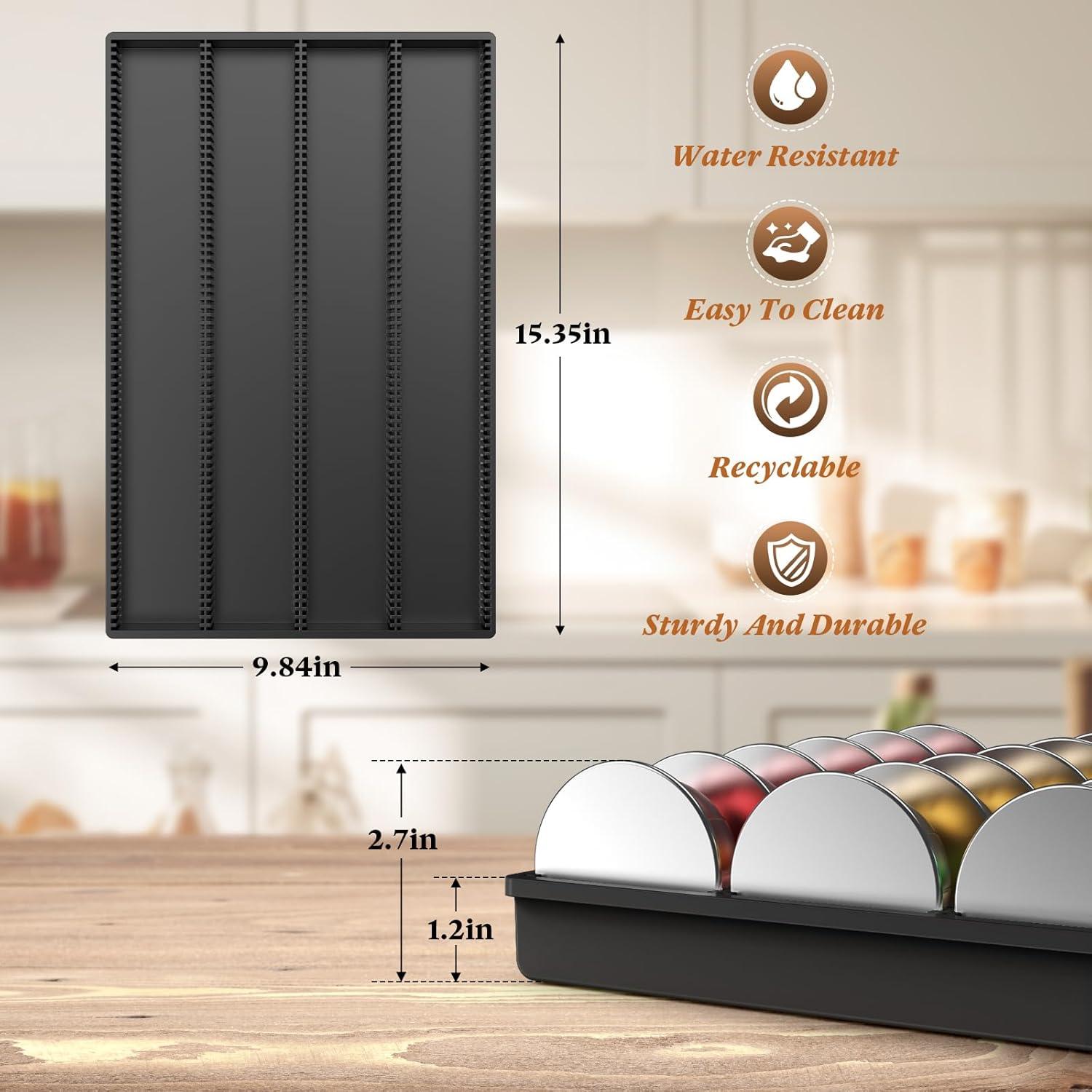 Soporte de Almacenamiento para Cápsulas Nespresso SZWQILIN Negro