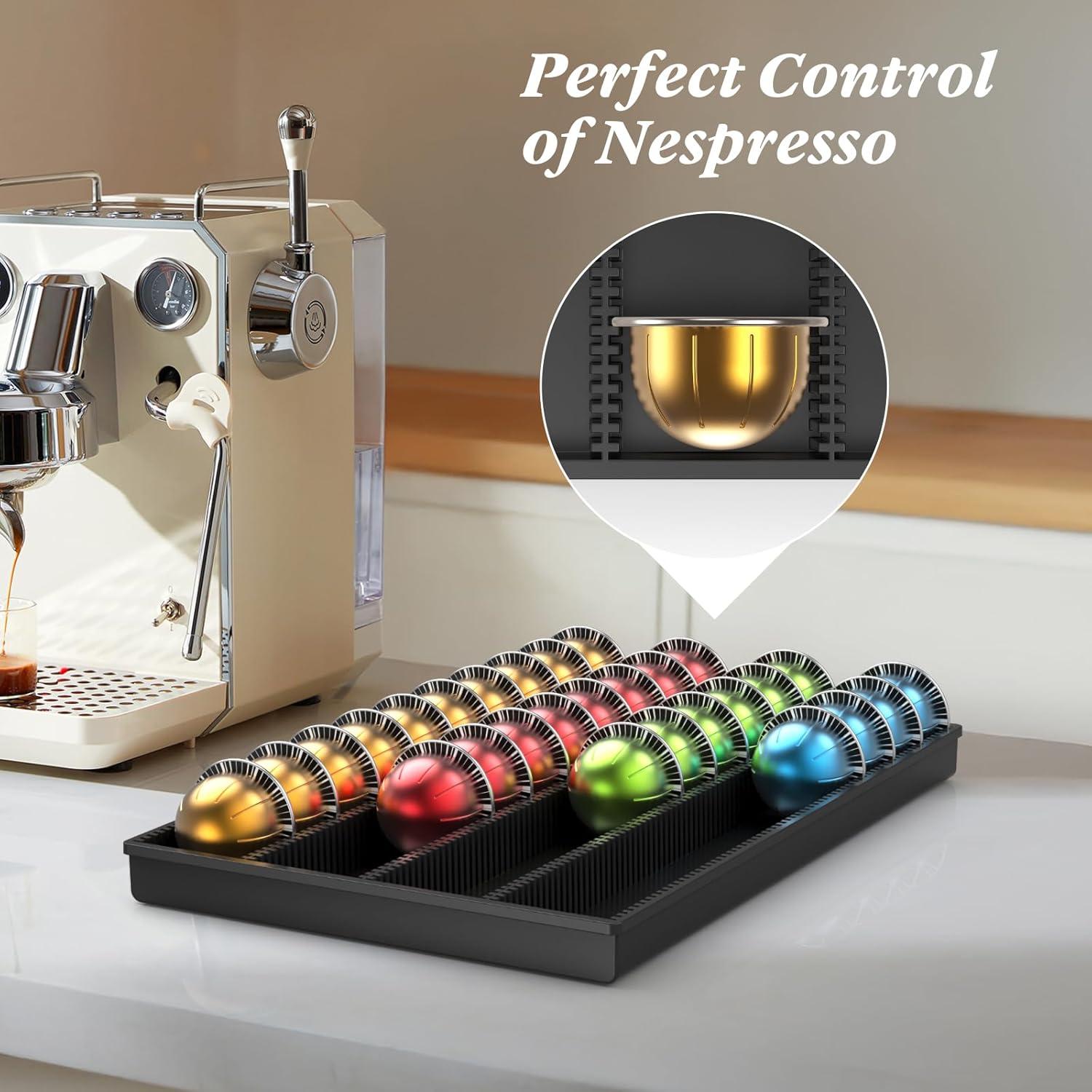 Soporte de Almacenamiento para Cápsulas Nespresso SZWQILIN Negro