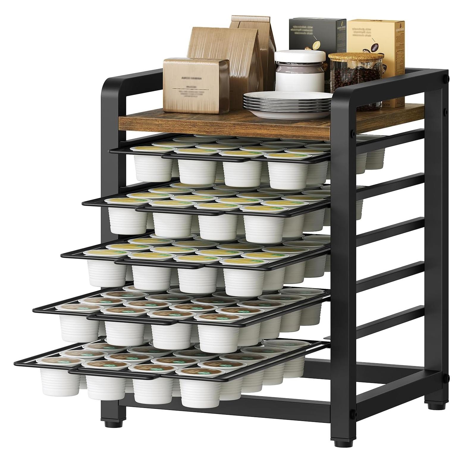 Soporte Organizador de Cápsulas de Café YATINEY 5 Niveles 100 K-Cups