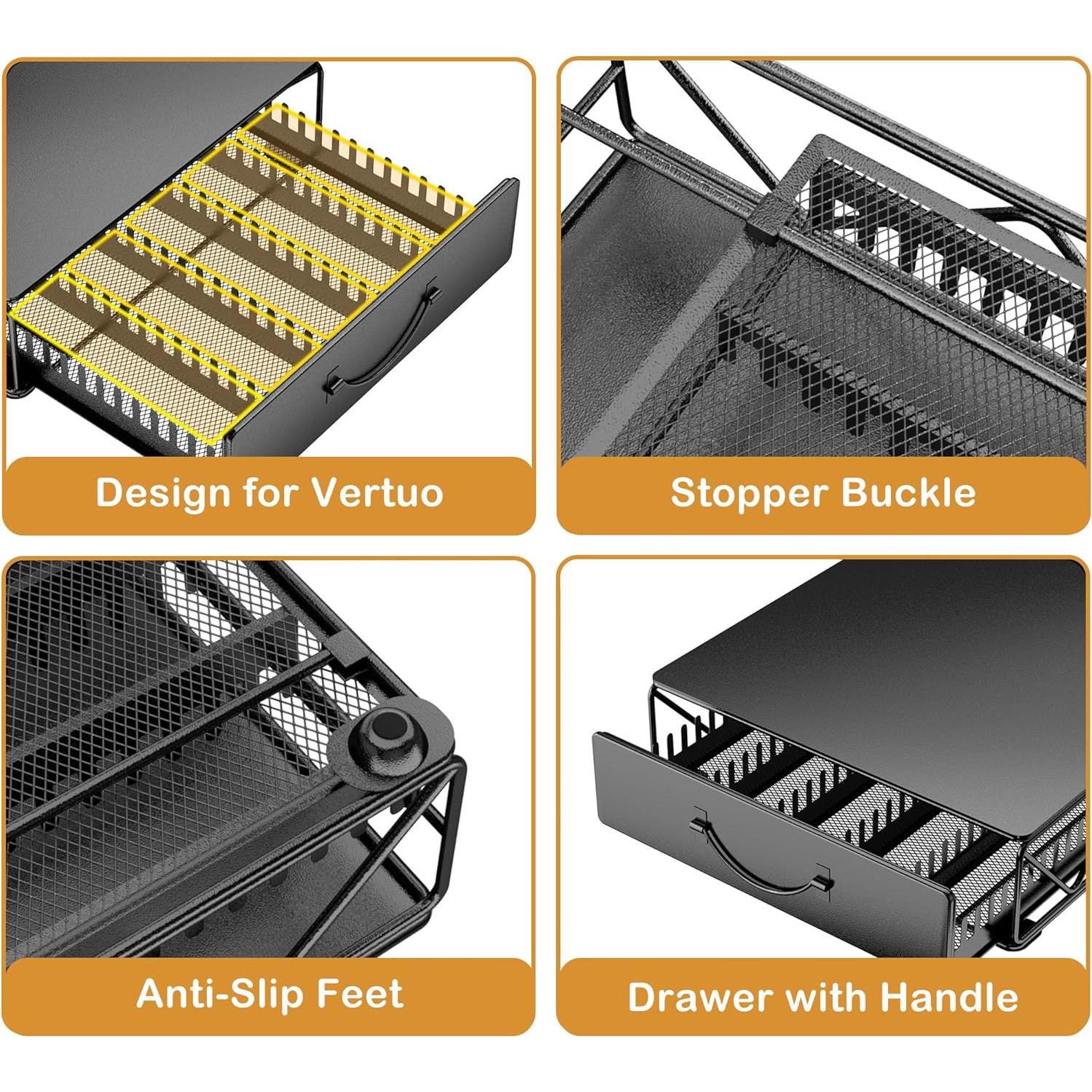 Soporte para Cápsulas de Café HFHOME - Organizador Nespresso Vertuo