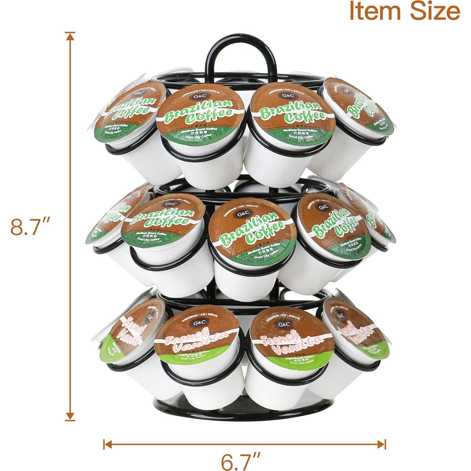 Soporte Organizador de K Cups ZECENN 27 Cápsulas Negro