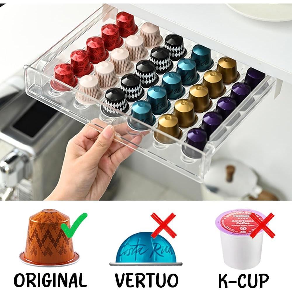 Organizador de Cajones para Cápsulas Nespresso Prylenza 30 Capacidad