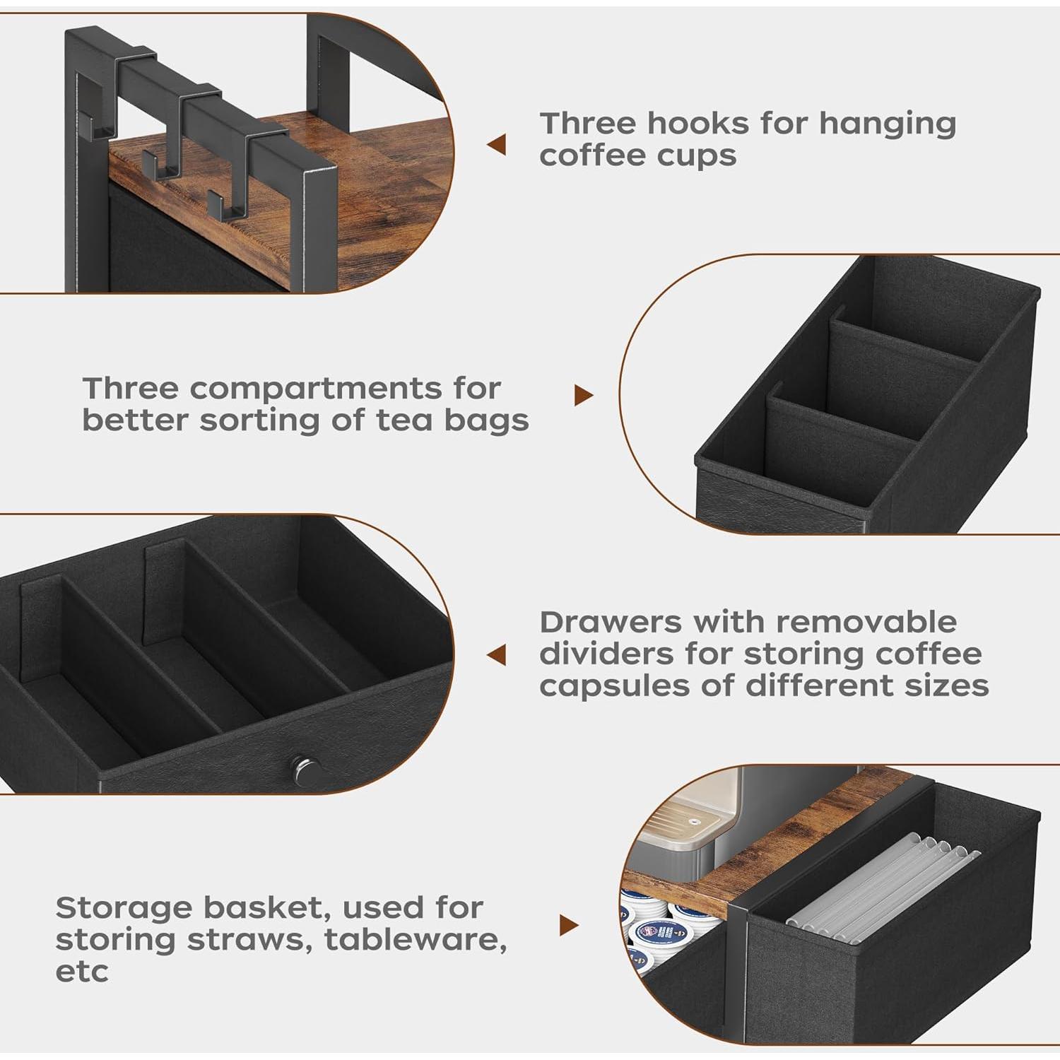 Organizador de K-Cup Homeiju - Soporte para 52 Cápsulas de Café