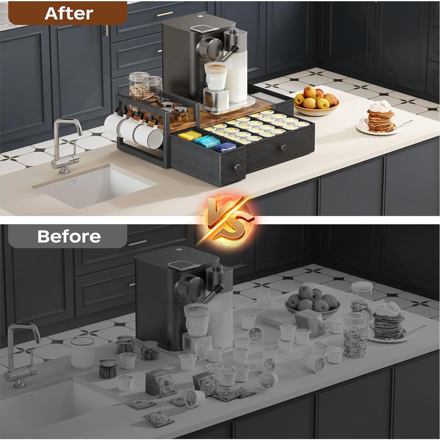 Organizador de K-Cup Homeiju - Soporte para 52 Cápsulas de Café