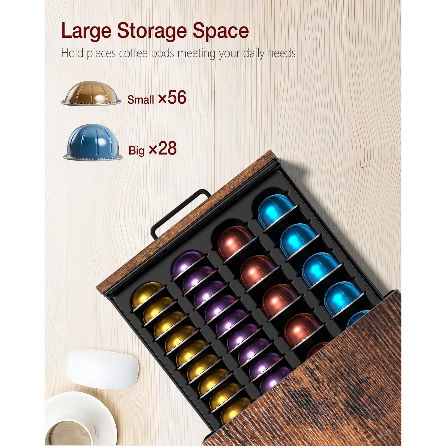 Soporte para Cápsulas de Café Evermagin, Organizador para 56 Vertuo