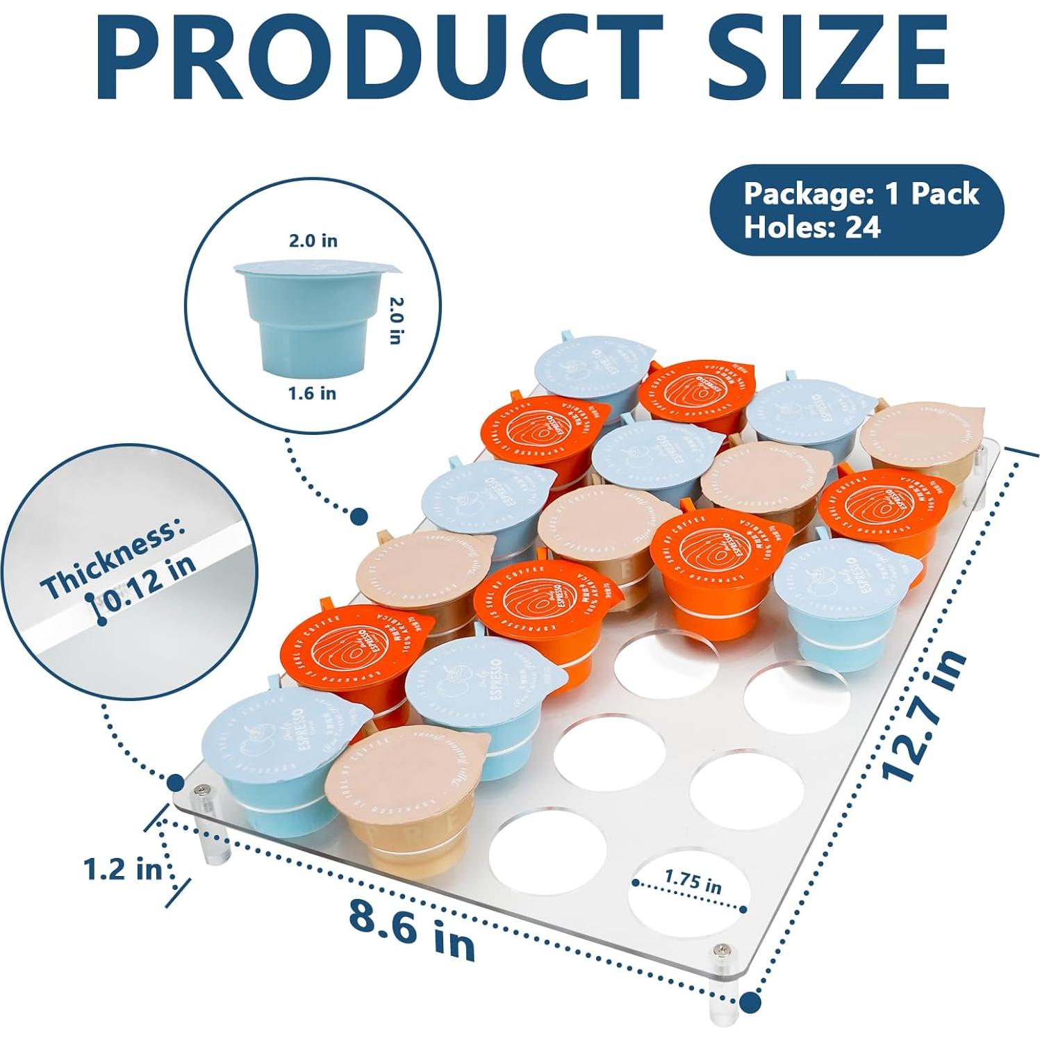 Caja organizadora K-Cup ZOWZOW para 24 cápsulas - Acrílico