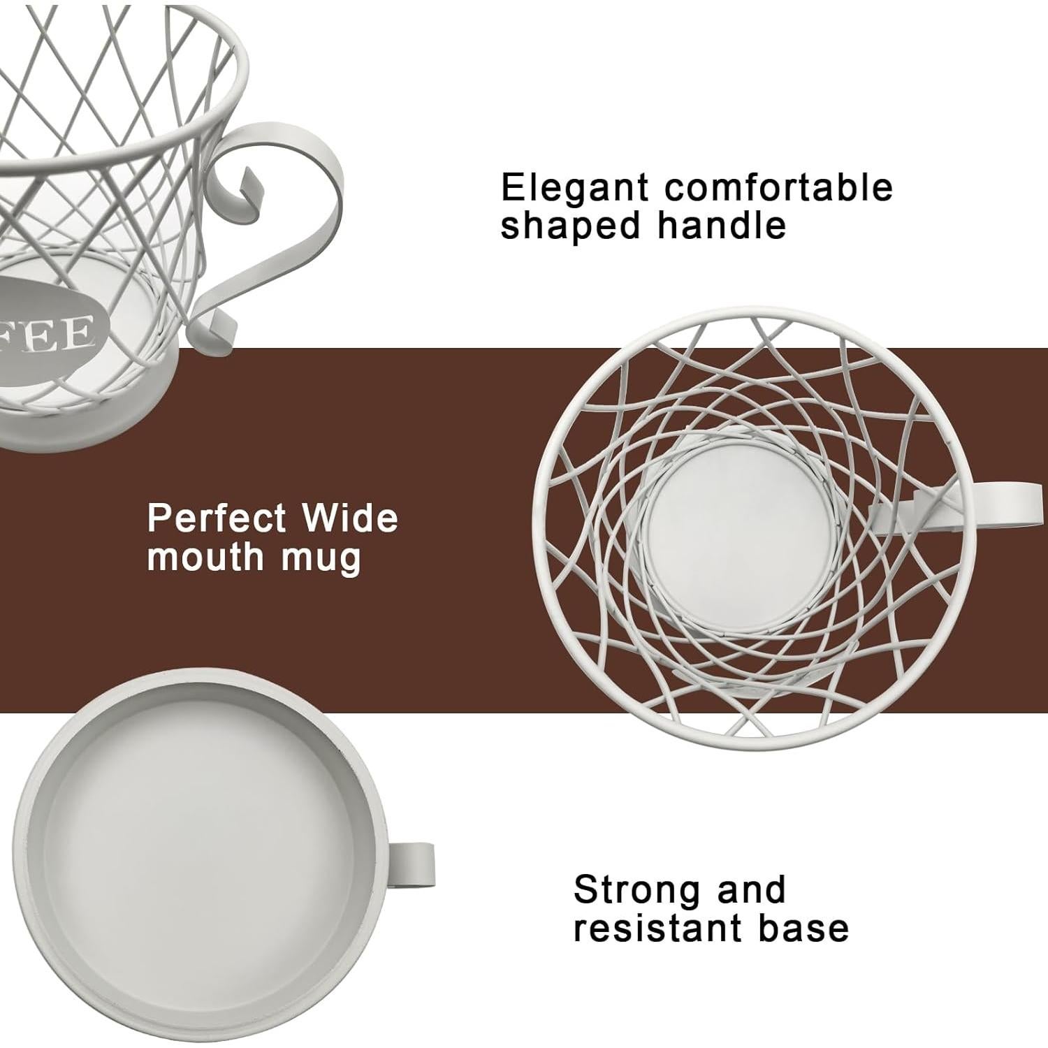 Organizador de K Cup MFBJXC Blanco para 35 Cápsulas de Café