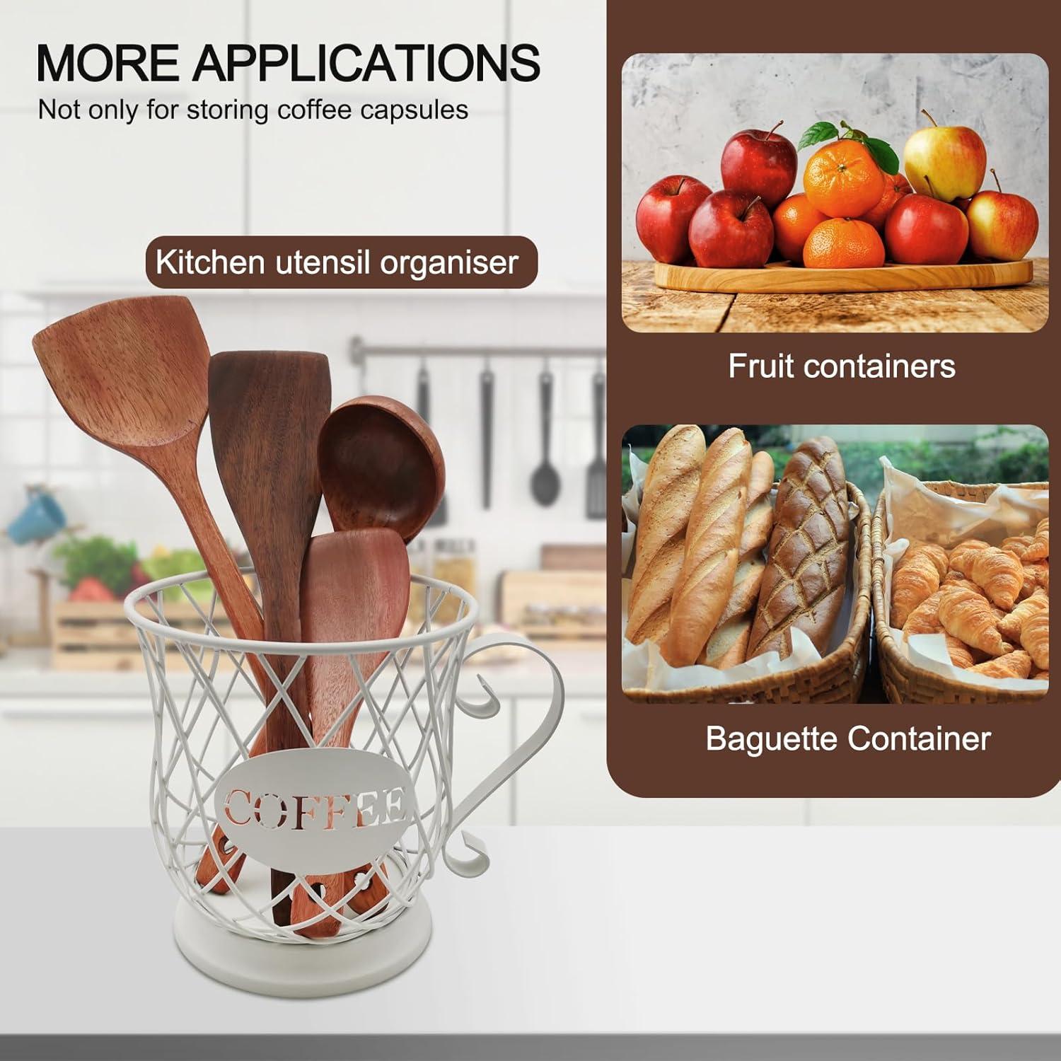 Organizador de K Cup MFBJXC Blanco para 35 Cápsulas de Café