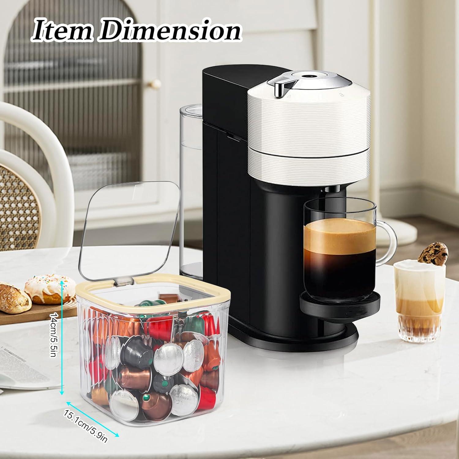 Soporte de Cápsulas de Café ZECENN Transparente 15x14x15 cm