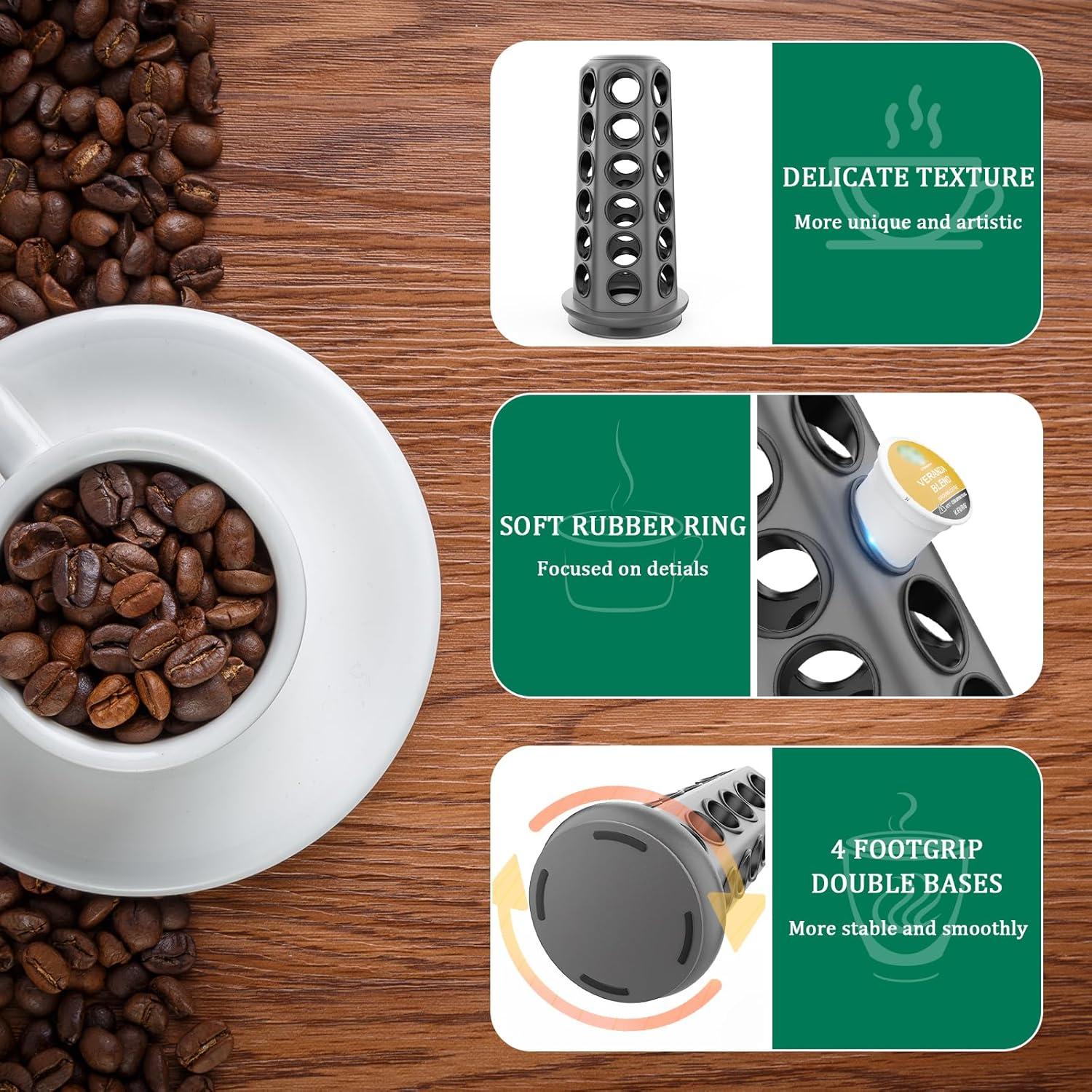 Soporte para K Cup CSH, Organizador de 36 Cápsulas, Carrousel