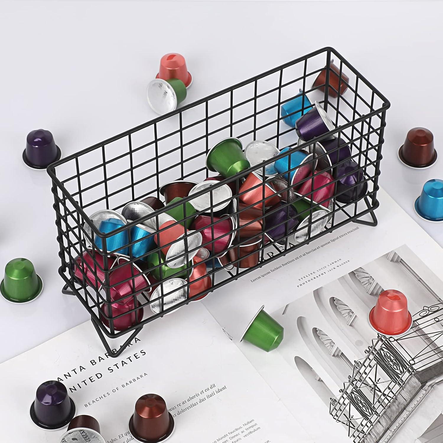 Soporte para cápsulas de café ELLDOO negro mediano 27x9x15cm