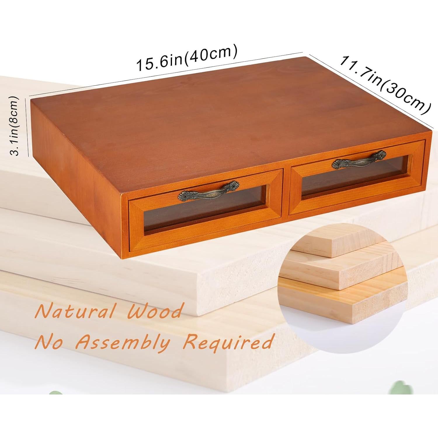 Soporte de K Cup de Madera KIKJOK para 50 Cápsulas Beige