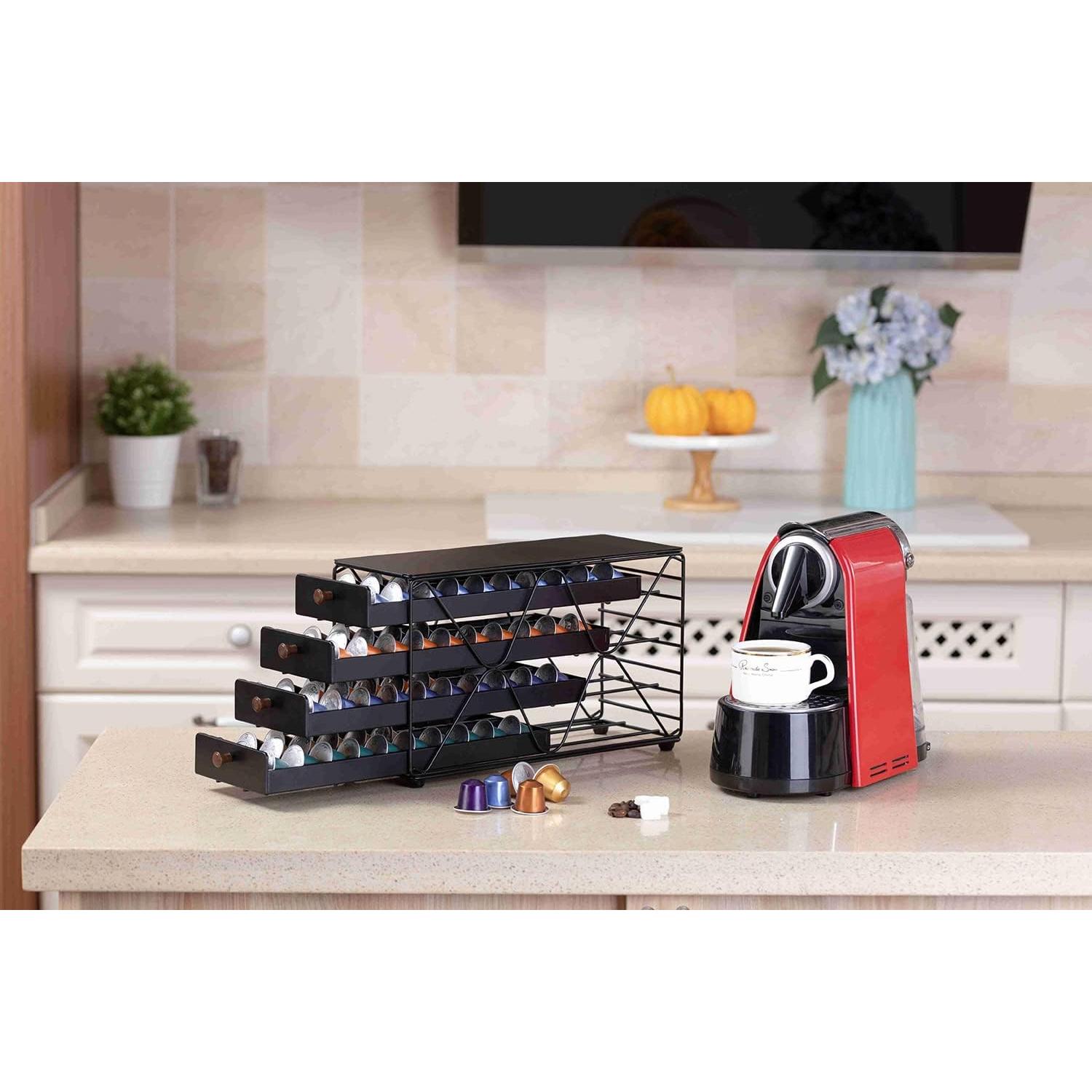 Cajón Organizador de Cápsulas de Café ZCDCP 4 Niveles 120 Cápsulas