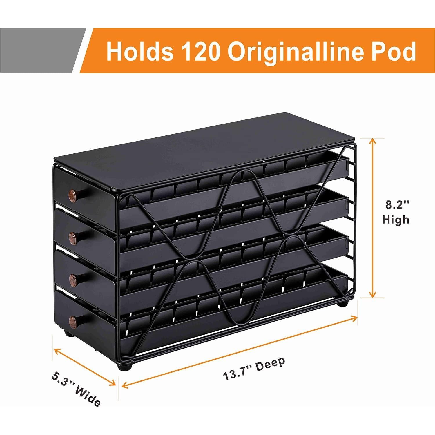 Cajón Organizador de Cápsulas de Café ZCDCP 4 Niveles 120 Cápsulas