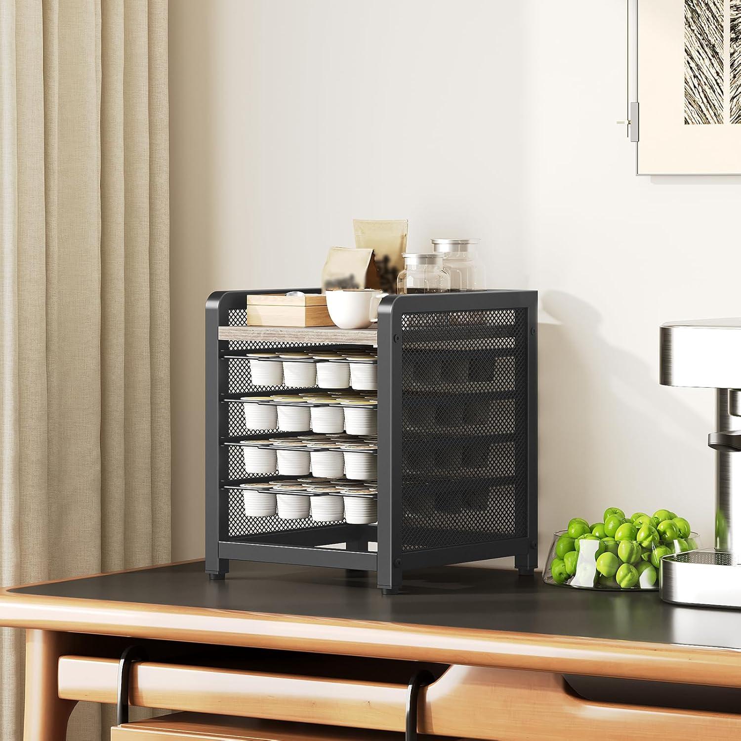 Soporte Organizador de Cápsulas de Café YATINEY 4 Niveles 80 Caps