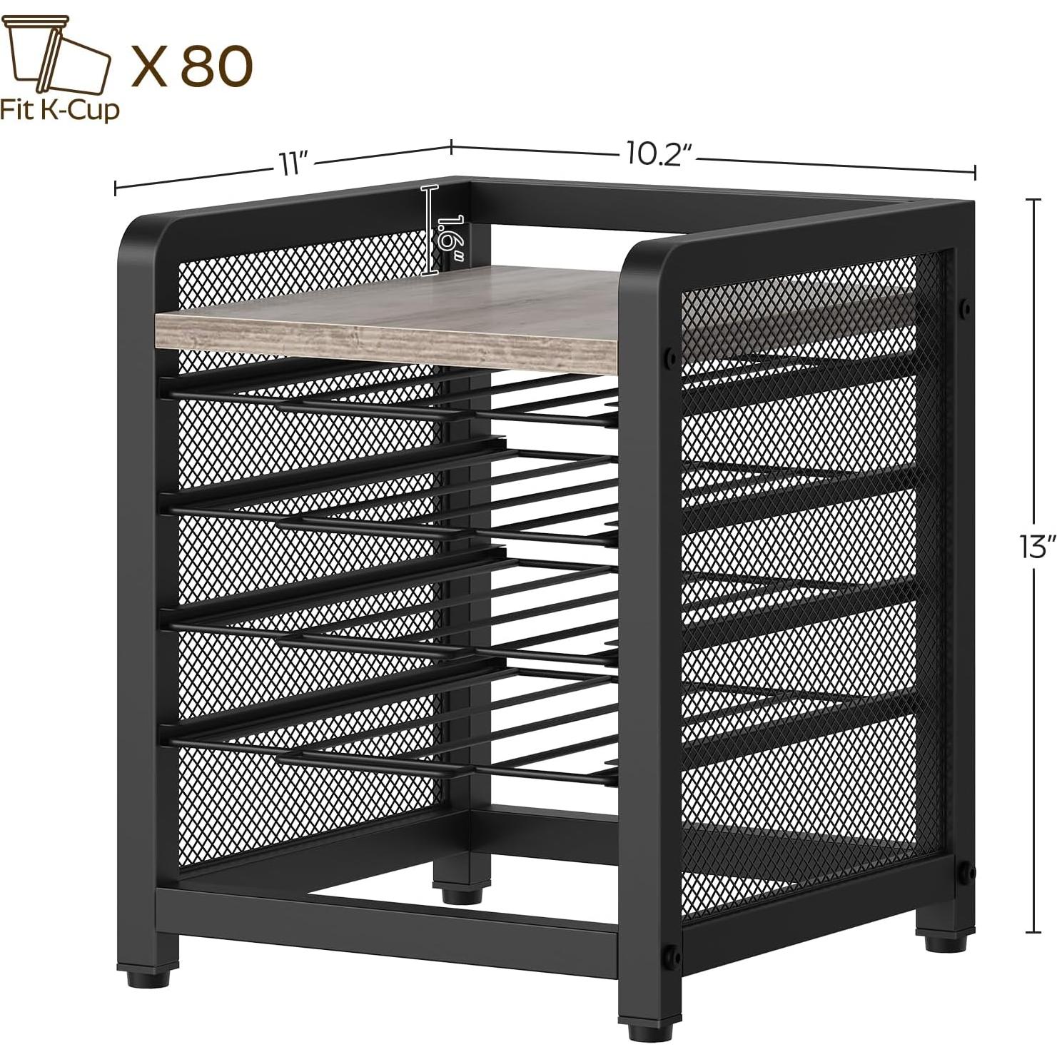Soporte Organizador de Cápsulas de Café YATINEY 4 Niveles 80 Caps