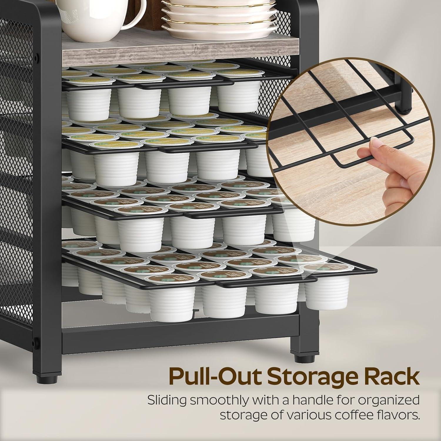 Soporte Organizador de Cápsulas de Café YATINEY 4 Niveles 80 Caps