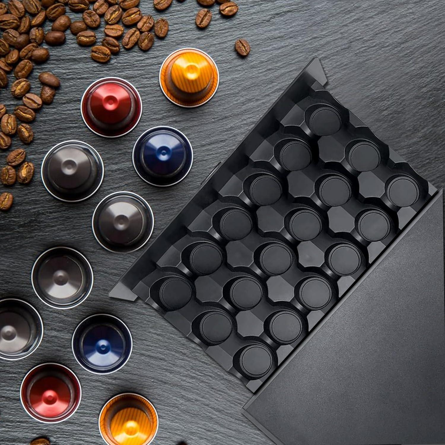 Soporte para K Cup FICARTS 30 Cápsulas Negro Cajón