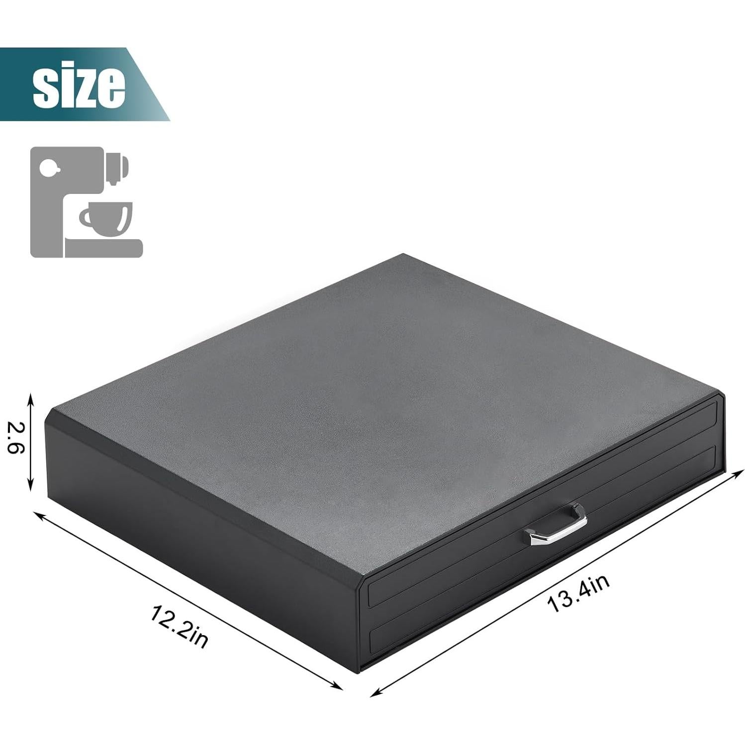 Soporte para K Cup FICARTS 30 Cápsulas Negro Cajón