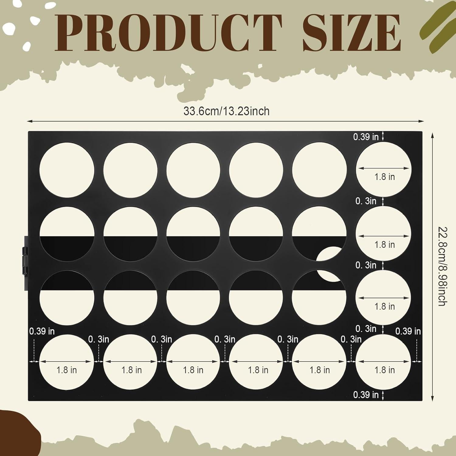 Soporte para Cápsulas de Café Tioncy Negro 24 Cápsulas 33x22cm