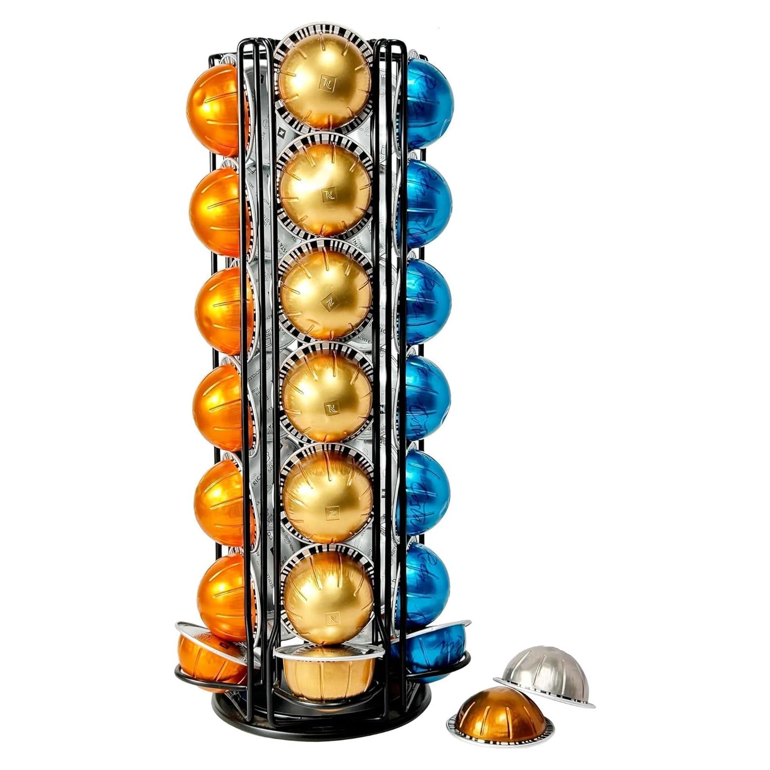 Organizador Carrousel para 35 Cápsulas Nespresso Vertuo Negro