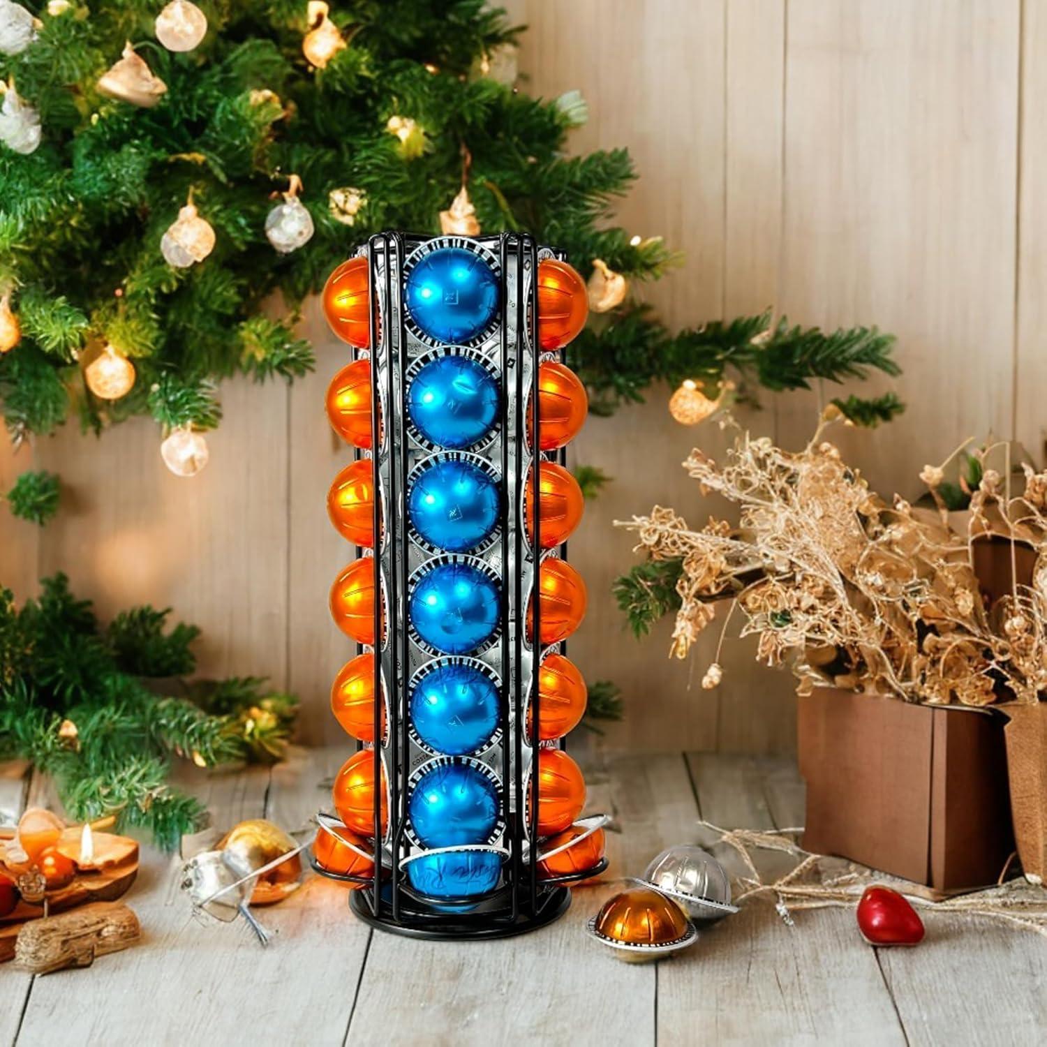 Organizador Carrousel para 35 Cápsulas Nespresso Vertuo Negro