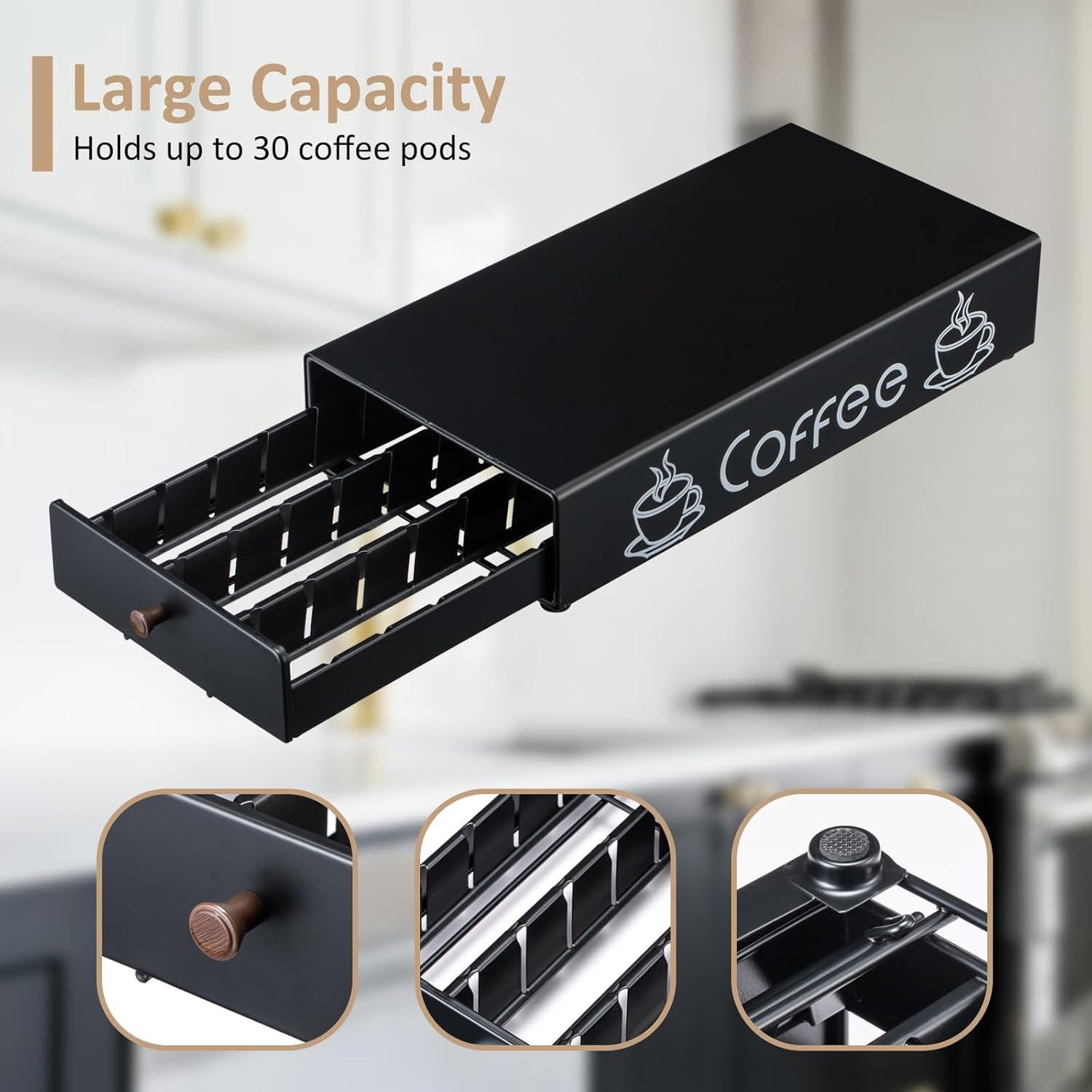 Soporte para cápsulas Nespresso Rice Rat - Almacenamiento 30 cápsulas