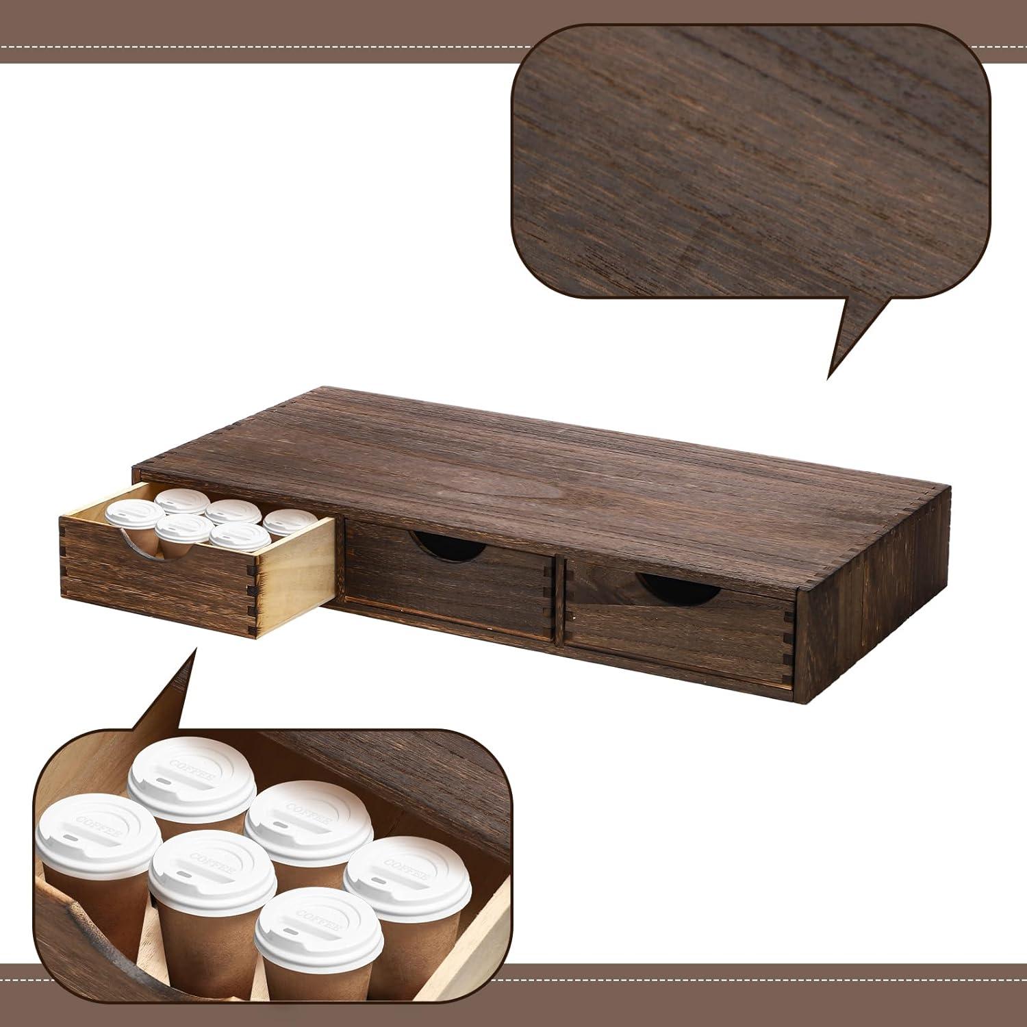 Organizador de Cajones de Madera Suzile 3 Cajones 60x30 cm