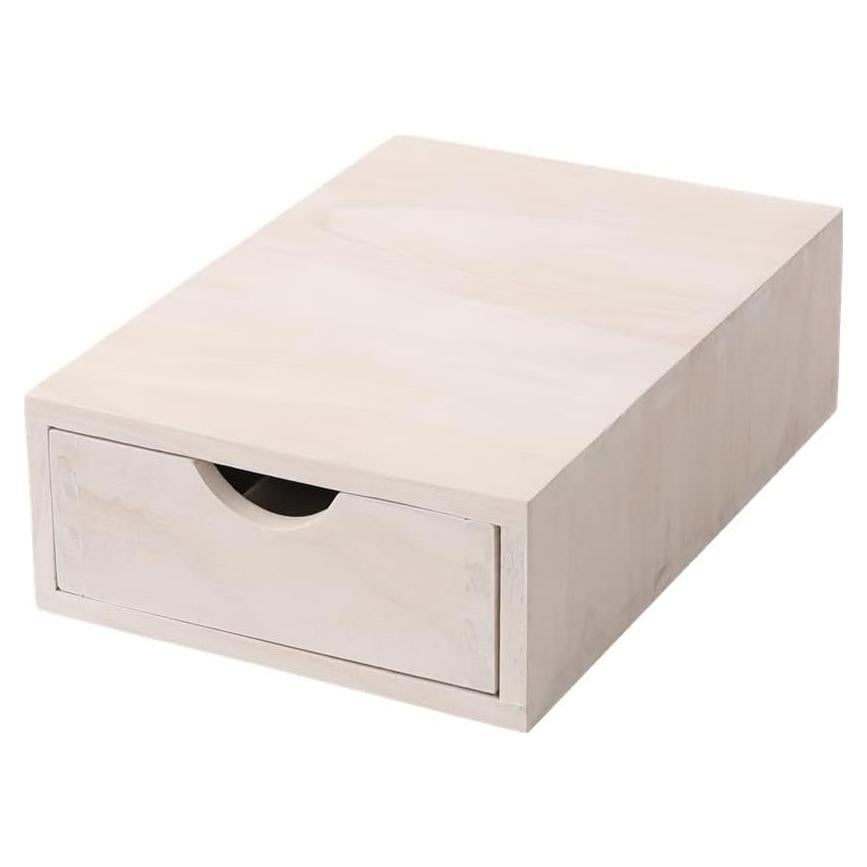 Wood Storage Drawers Organizer for Coffee Pod Holder- Kitchen Counter K Cup Drawer for Coffee Maker Stand Pod Capsule Storage Organization Coffee Accessories- Multi Purpose Desk Drawers 1D1C-WH