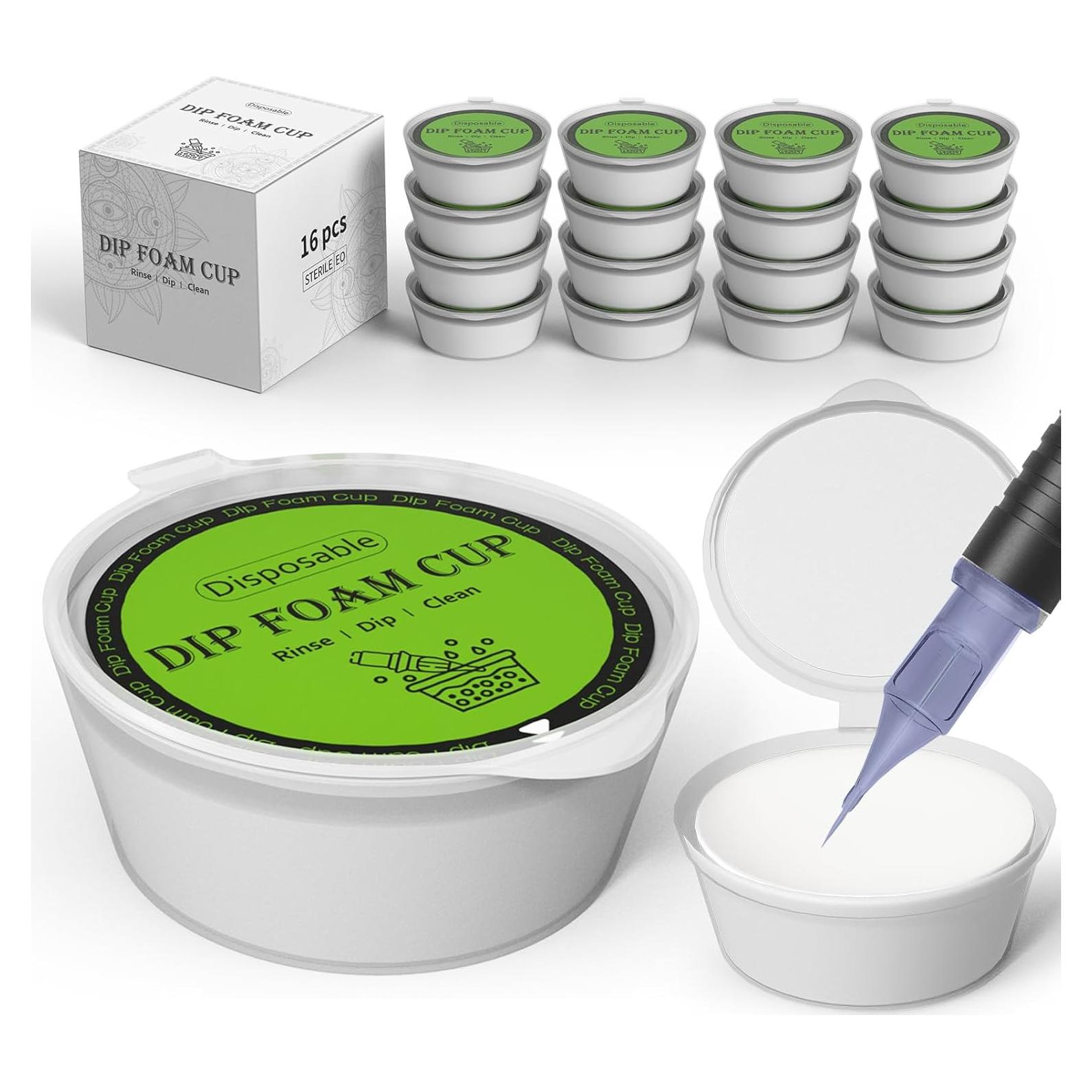 Tazas de espuma desechables ZHOOGE 16 piezas para tatuajes