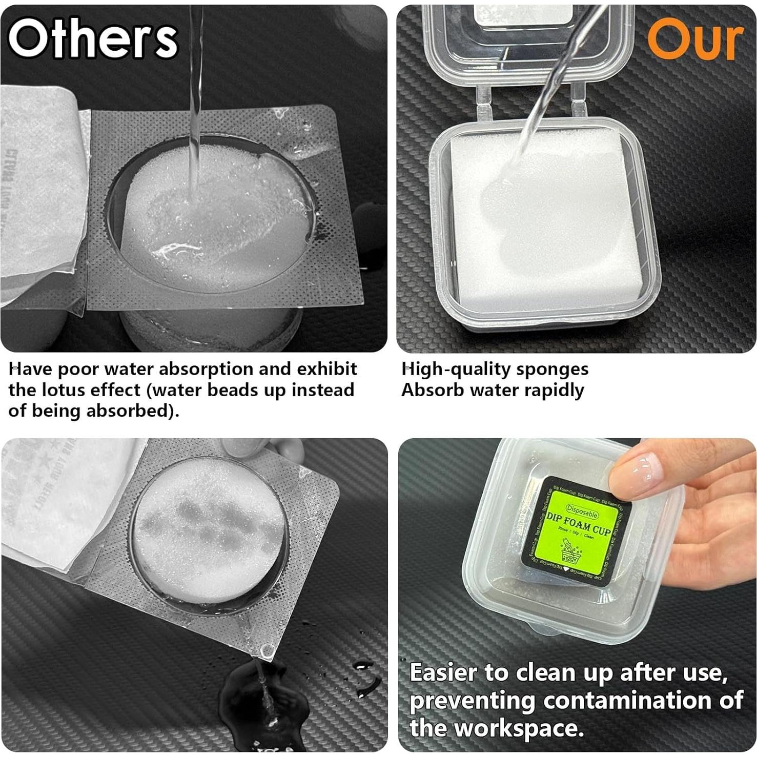 Tazas de espuma desechables ZHOOGE 16 piezas para tatuajes