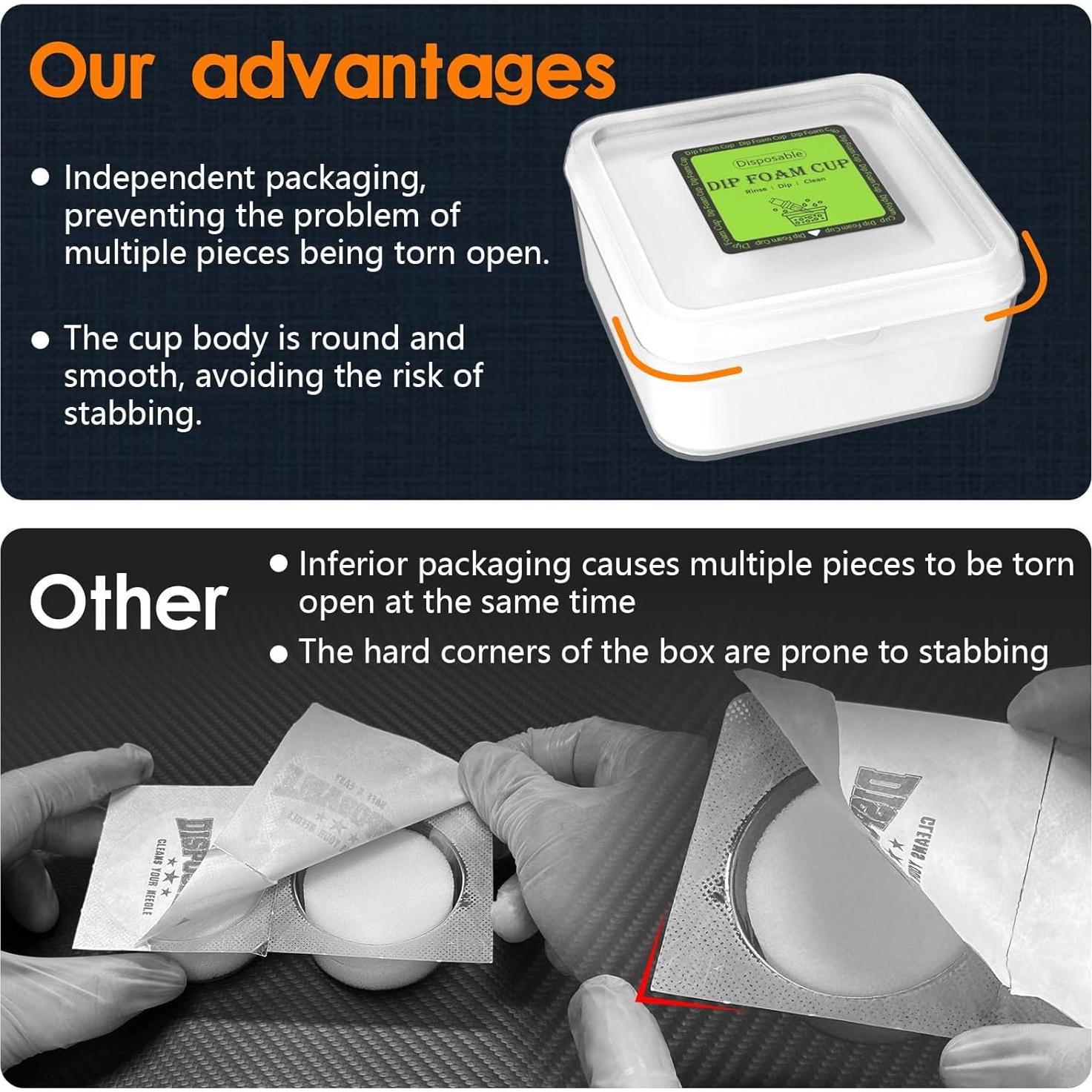 Tazas de espuma desechables ZHOOGE 16 piezas para tatuajes