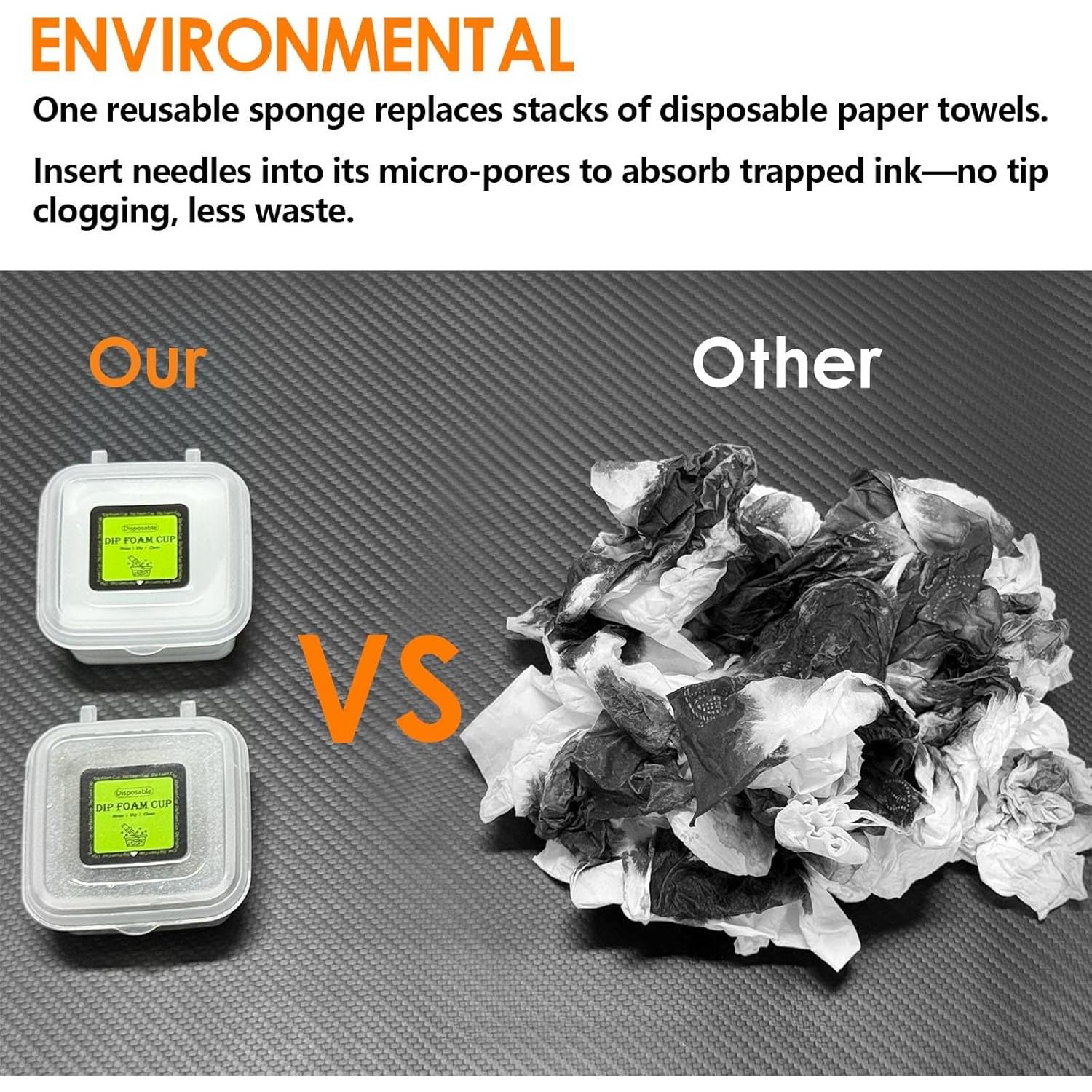 Tazas de espuma desechables ZHOOGE 16 piezas para tatuajes