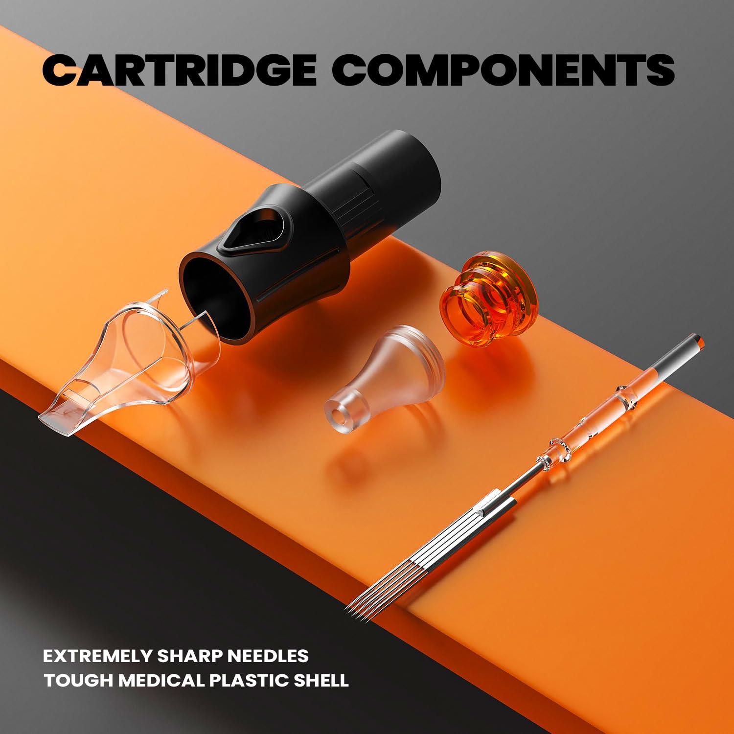 20 Agujas de Cartucho de Tatuaje Estándar #12 - Ackbun