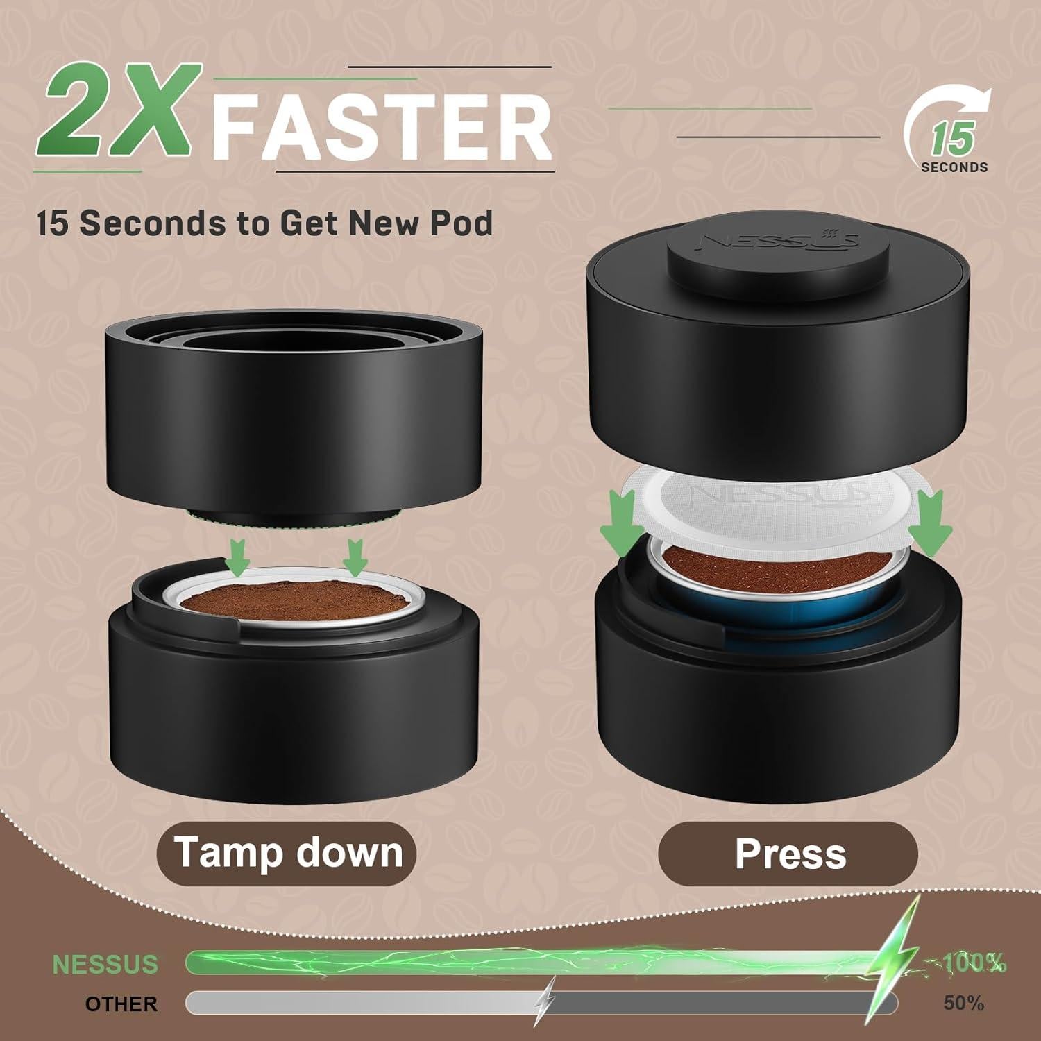 Soporte para Cápsulas Reutilizables Nespresso Vertuo NESSUS