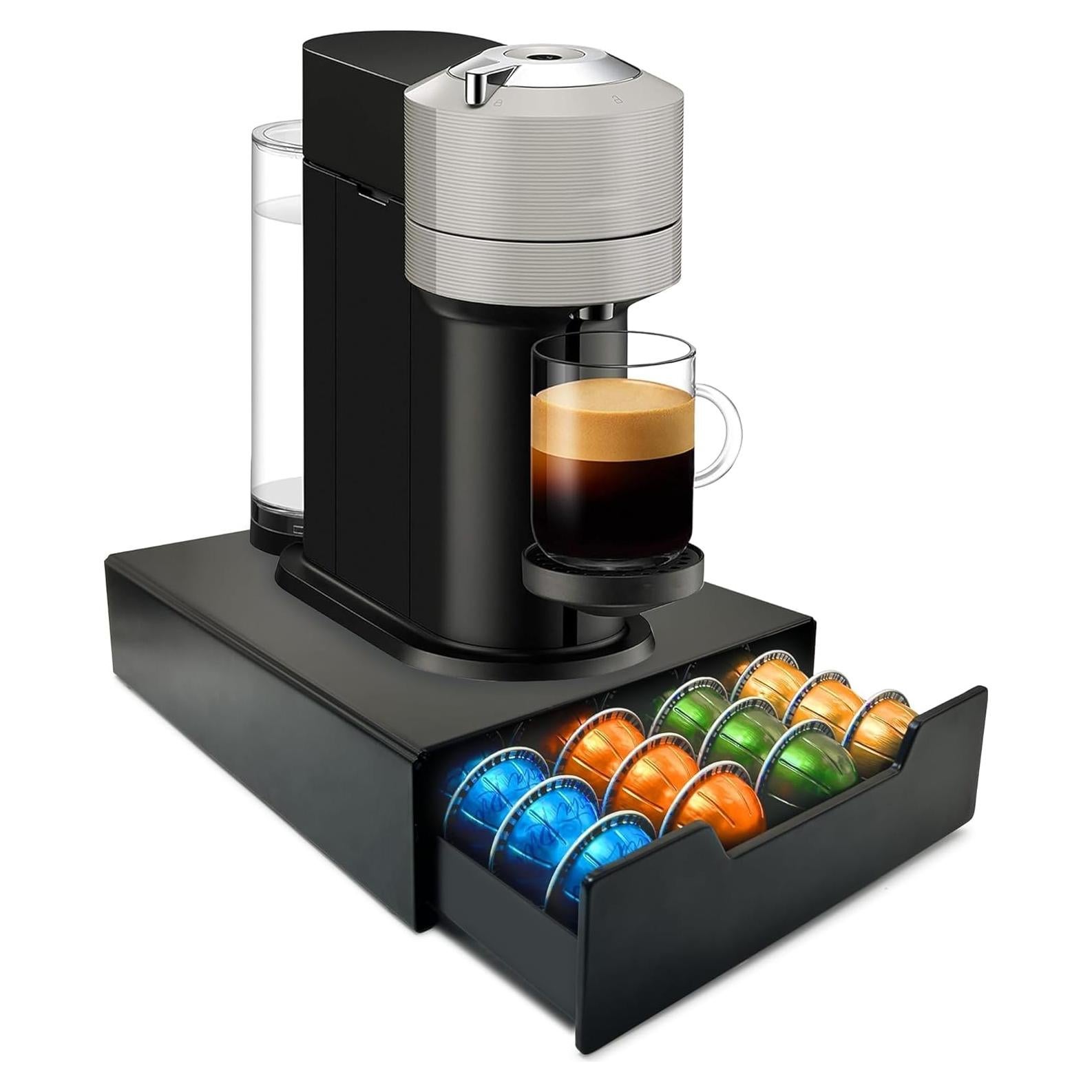 Cajón Organizador para Cápsulas de Café WORBIC Negro 40 Unidades