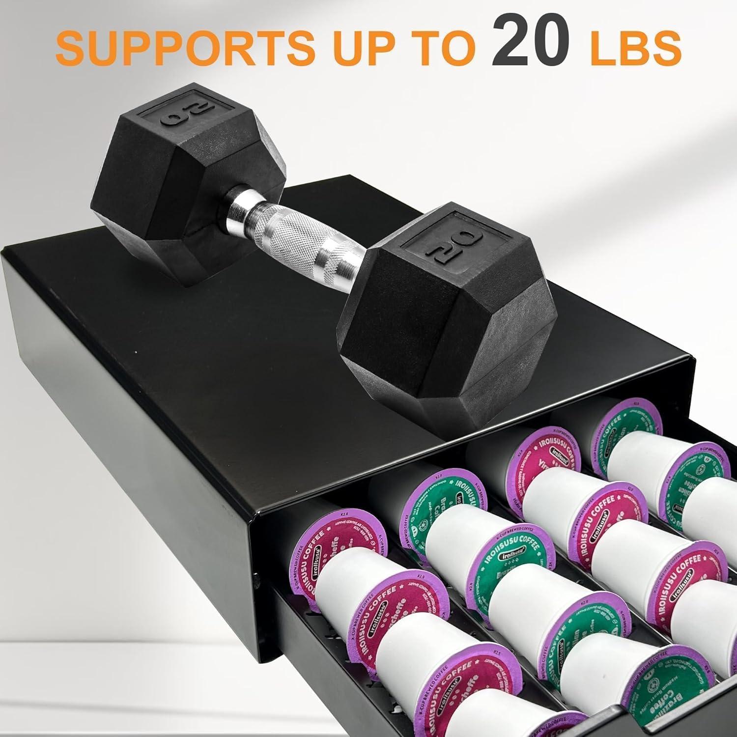Cajón Organizador para Cápsulas de Café WORBIC Negro 40 Unidades