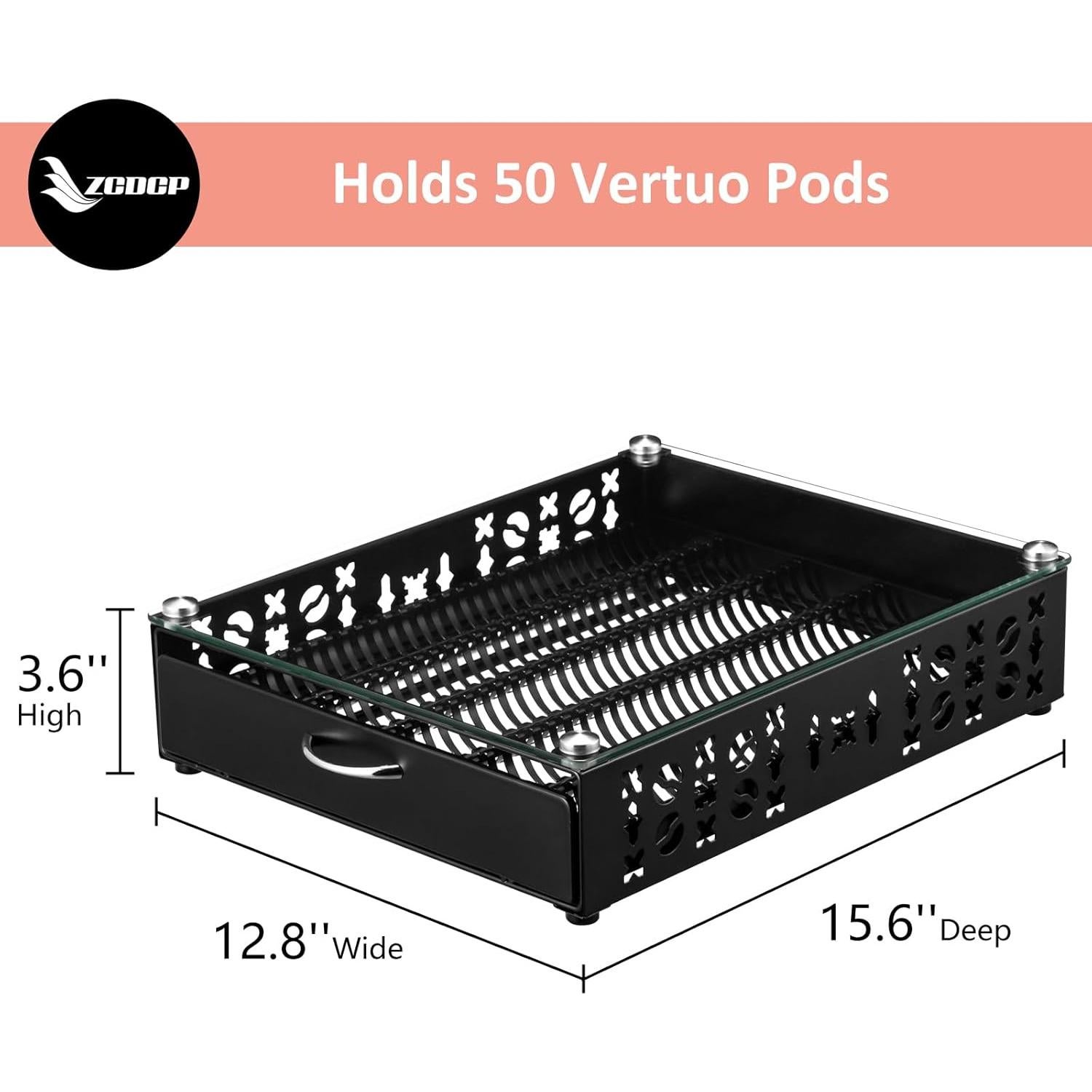Soporte para Cápsulas de Café ZCDCP Vertuo - 50 Cápsulas
