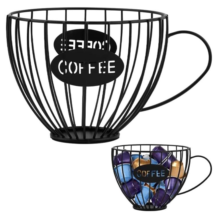 Soporte para Cápsulas de Café QWLWBU Negro 16x7.5x14cm