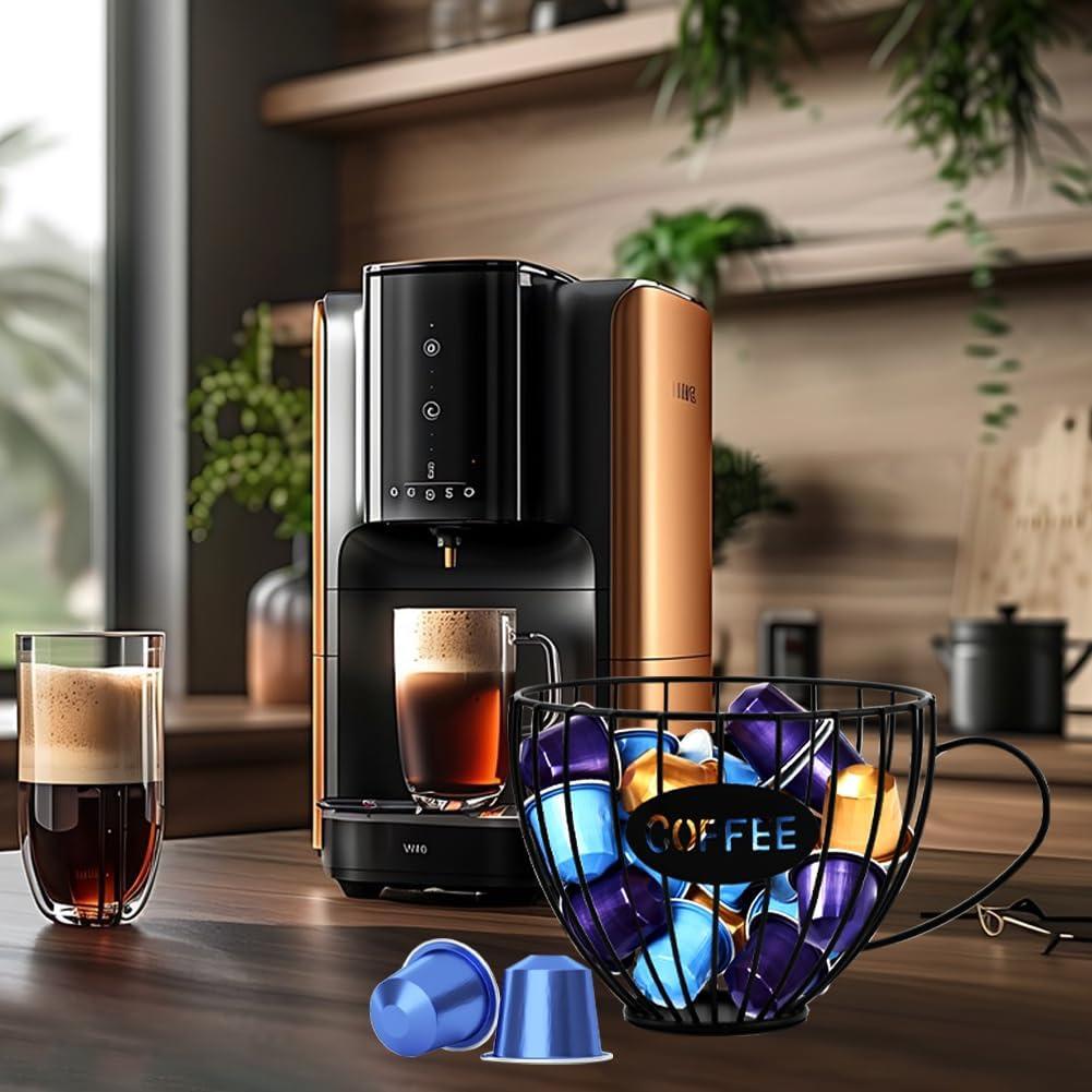 Soporte para Cápsulas de Café QWLWBU Negro 16x7.5x14cm