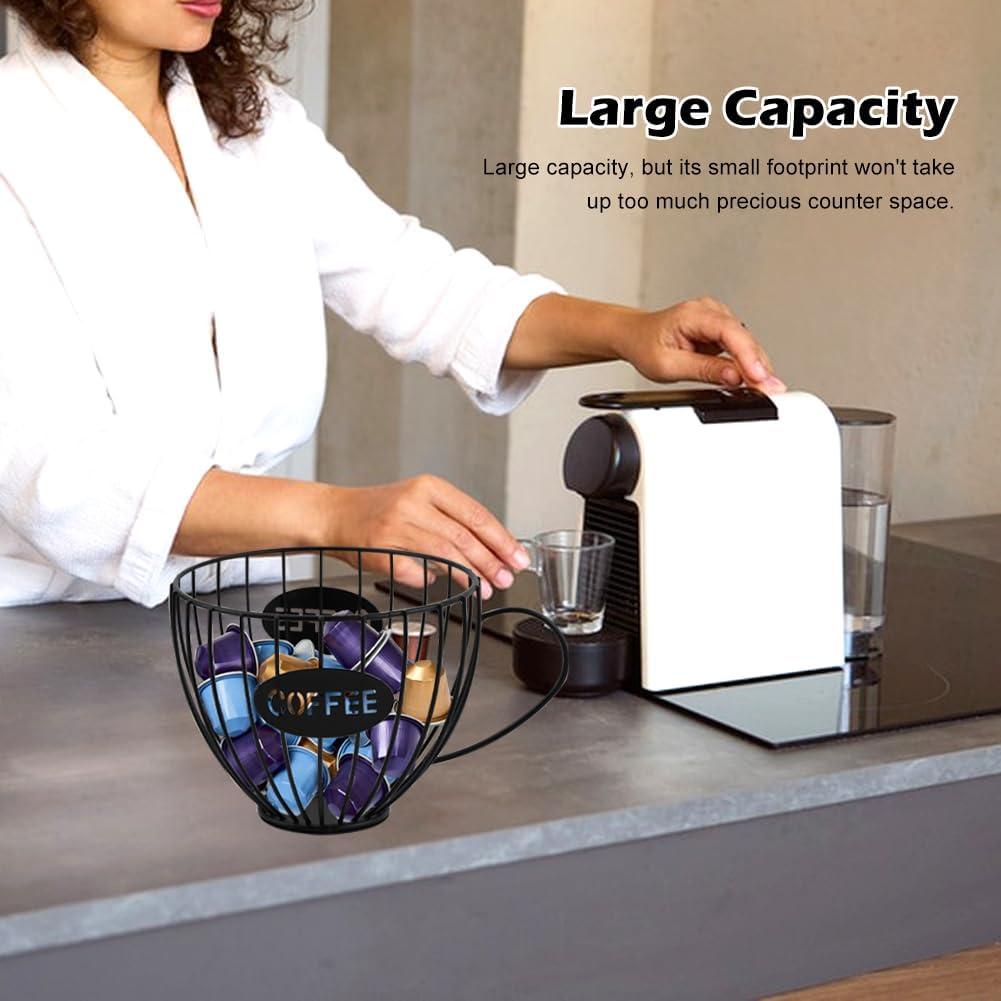 Soporte para Cápsulas de Café QWLWBU Negro 16x7.5x14cm