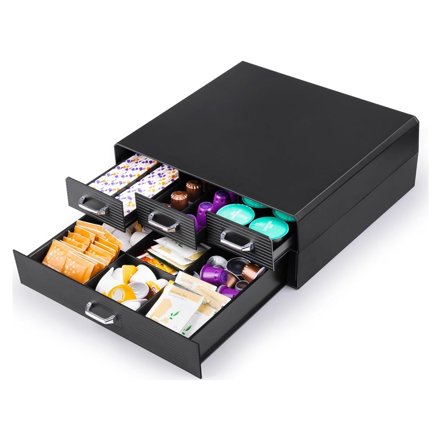 Organizador de Cápsulas de Café SZQINJI 72/96 Cápsulas 4 Cajones