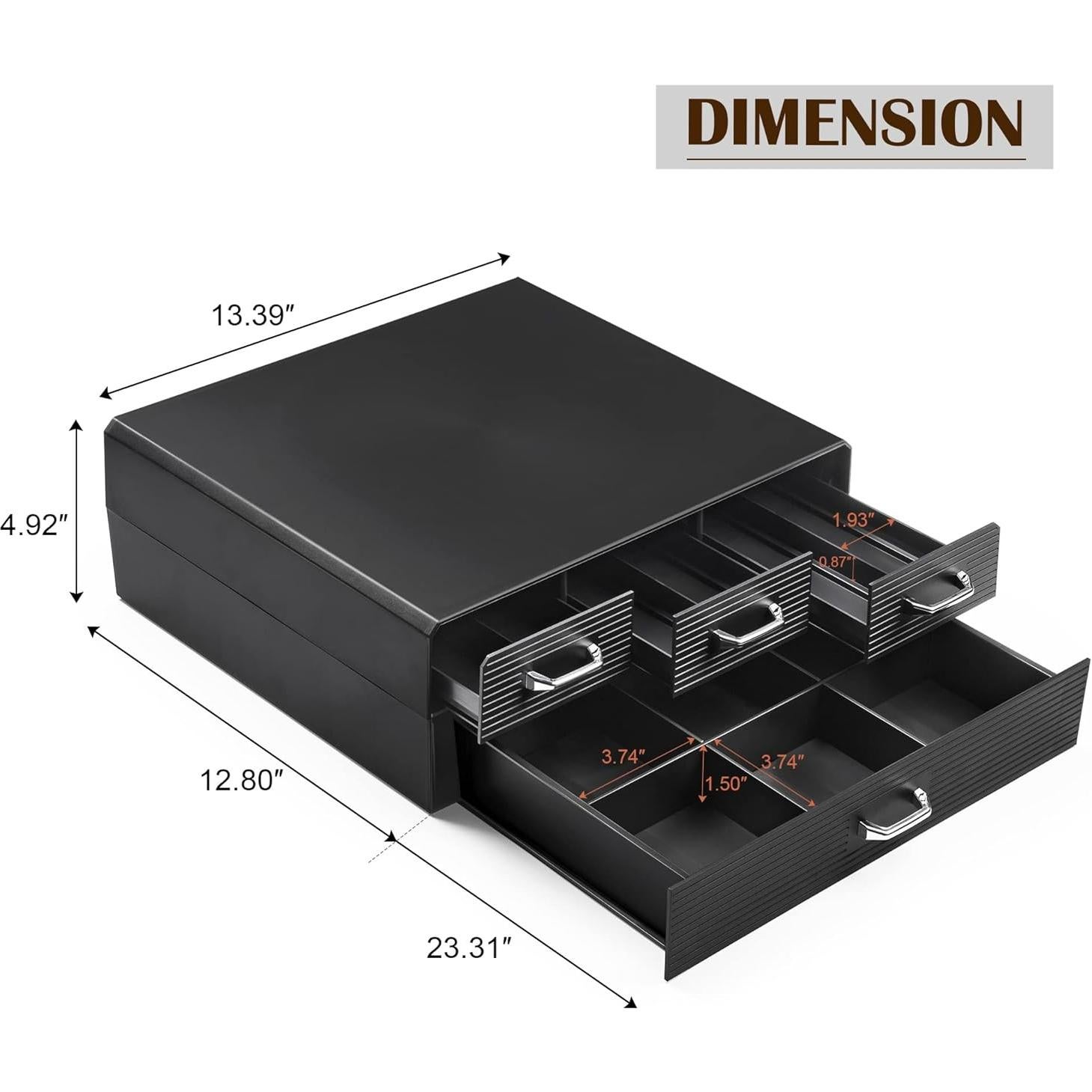 Organizador de Cápsulas de Café SZQINJI 72/96 Cápsulas 4 Cajones