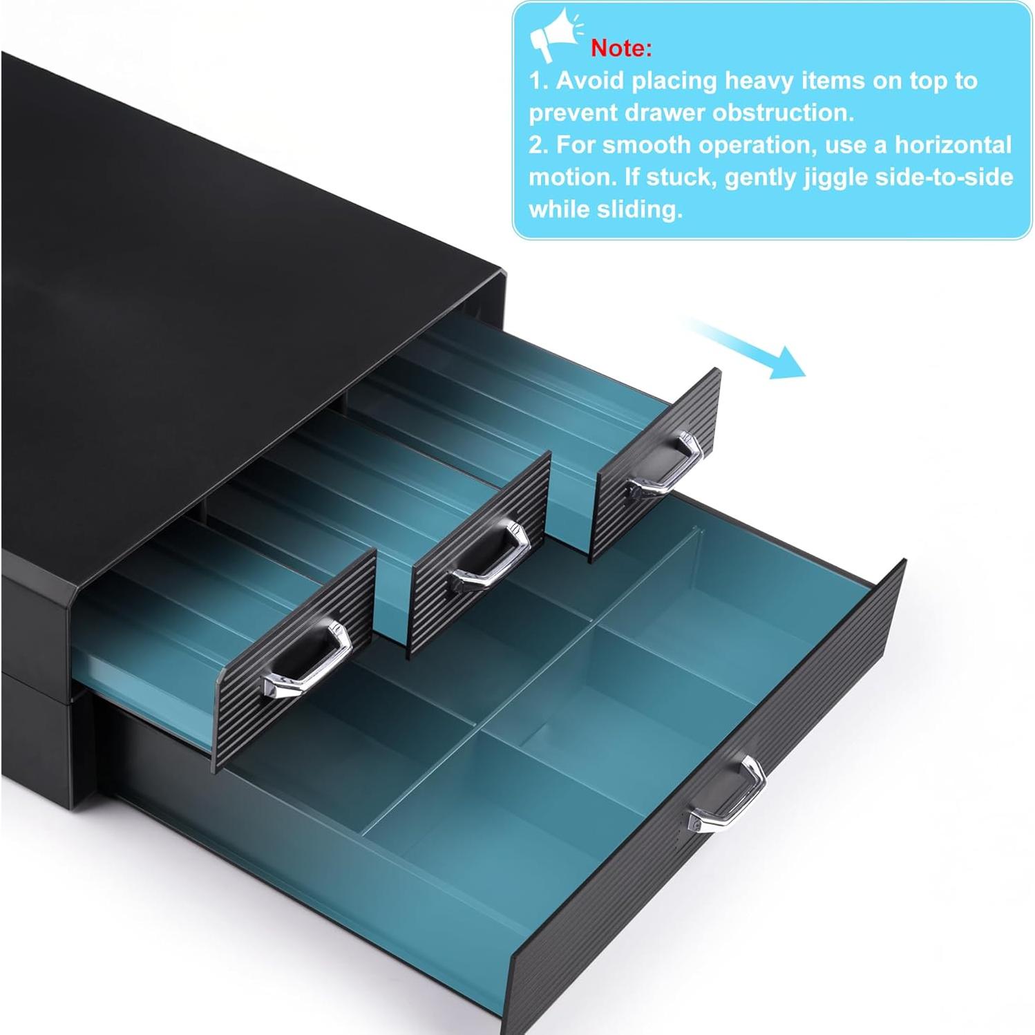 Organizador de Cápsulas de Café SZQINJI 72/96 Cápsulas 4 Cajones