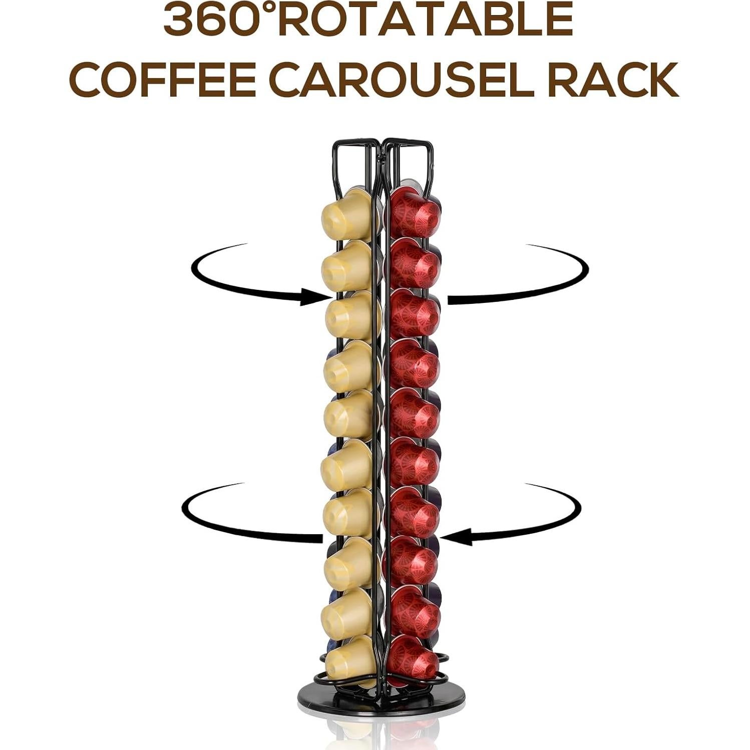 Soporte para cápsulas de café RECAPS 40 unidades rotativo