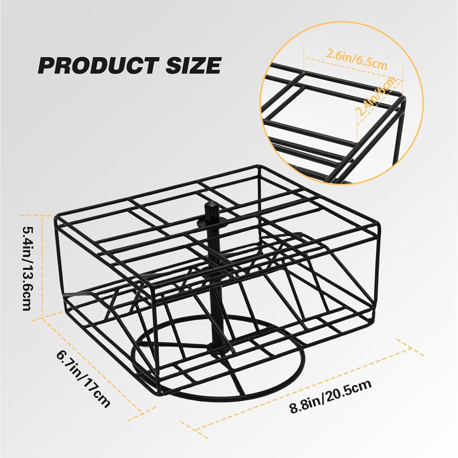 Soporte giratorio para cápsulas de café Nespresso Vertuo 6 cajas