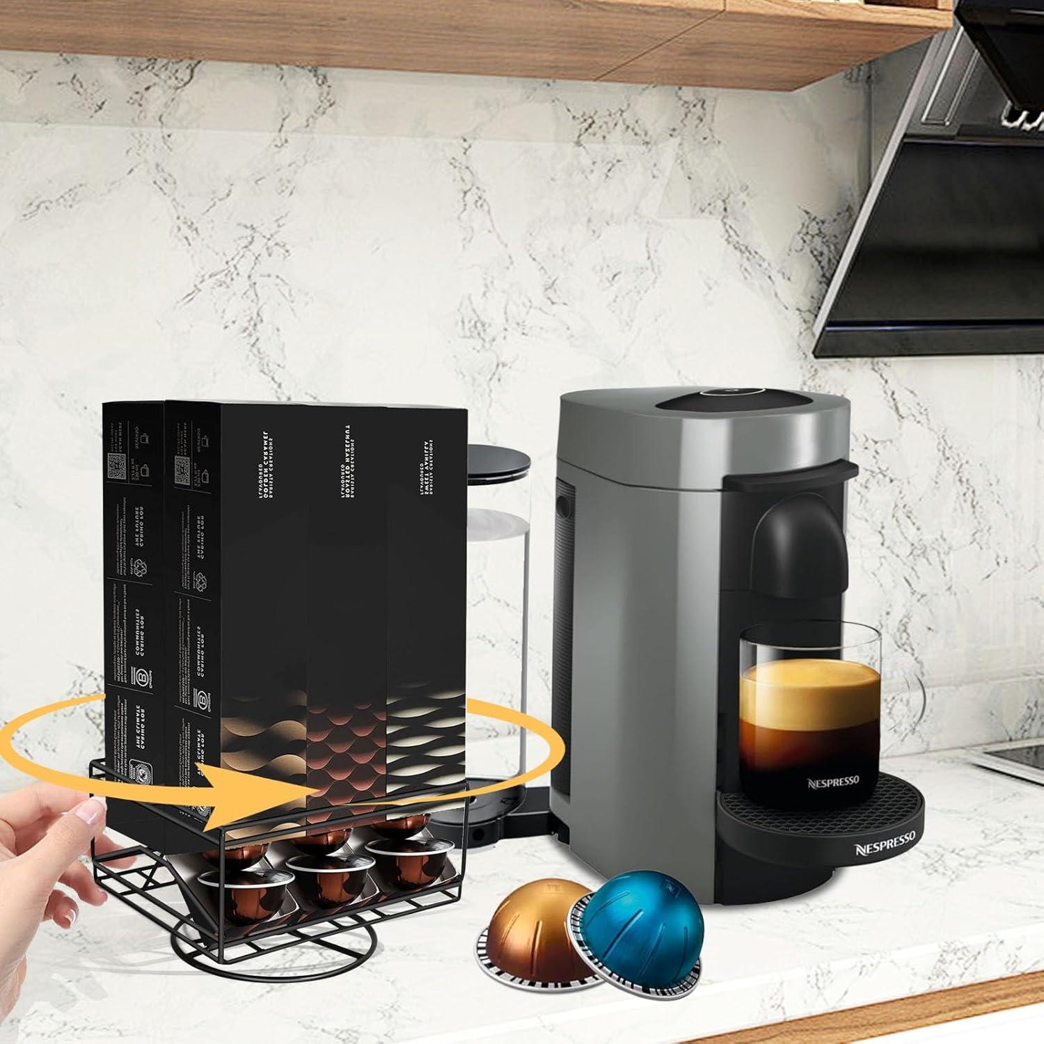 Soporte giratorio para cápsulas de café Nespresso Vertuo 6 cajas
