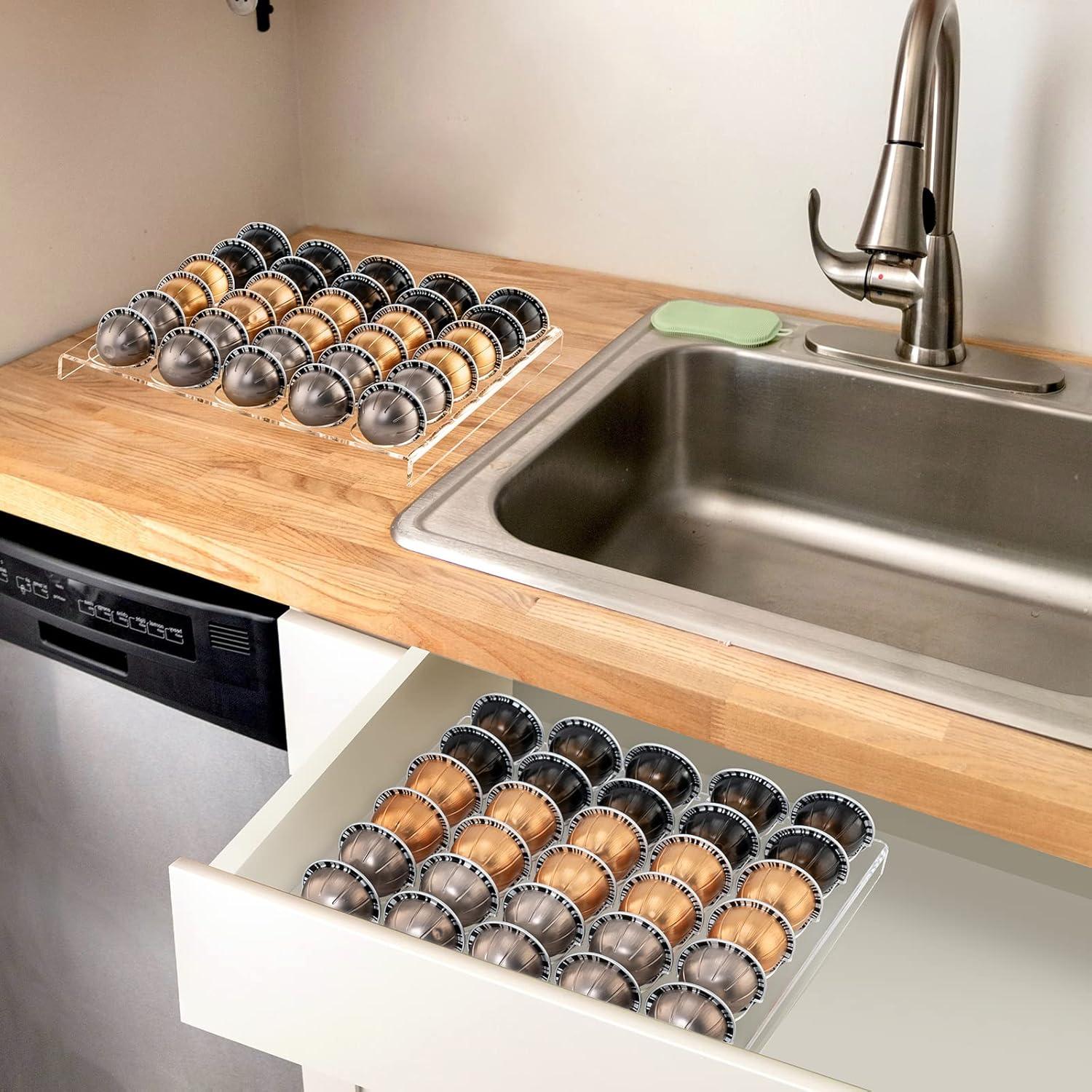 Soporte para Cápsulas de Café Sumerflos - 2 Juegos, 60 Cápsulas