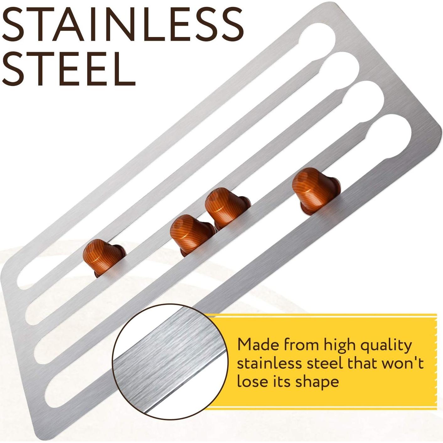 Soporte de Cápsulas de Café IMPRESA Acero Inoxidable 44 unidades