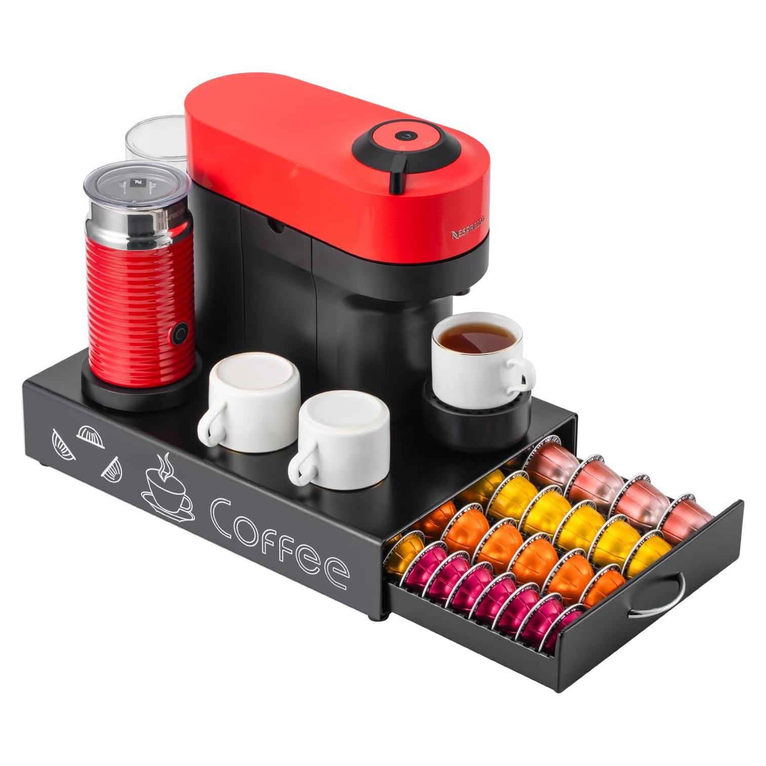 Soporte para Cápsulas de Café Nespresso Vertuo Metal Negro